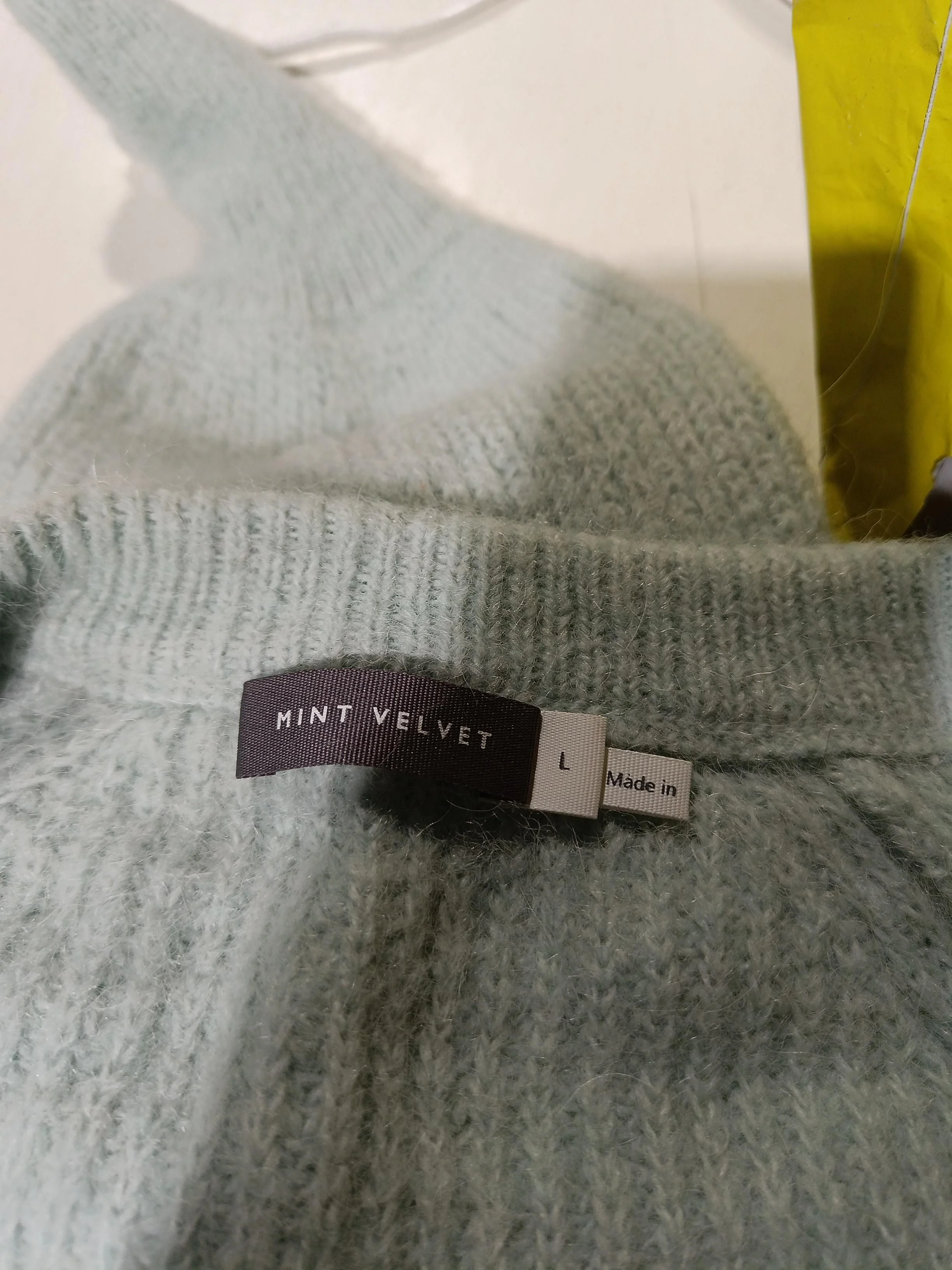 Mint Velvet Women's Cardigan L Green Polyamide with Acrylic, Wool Cardigan - Image 5