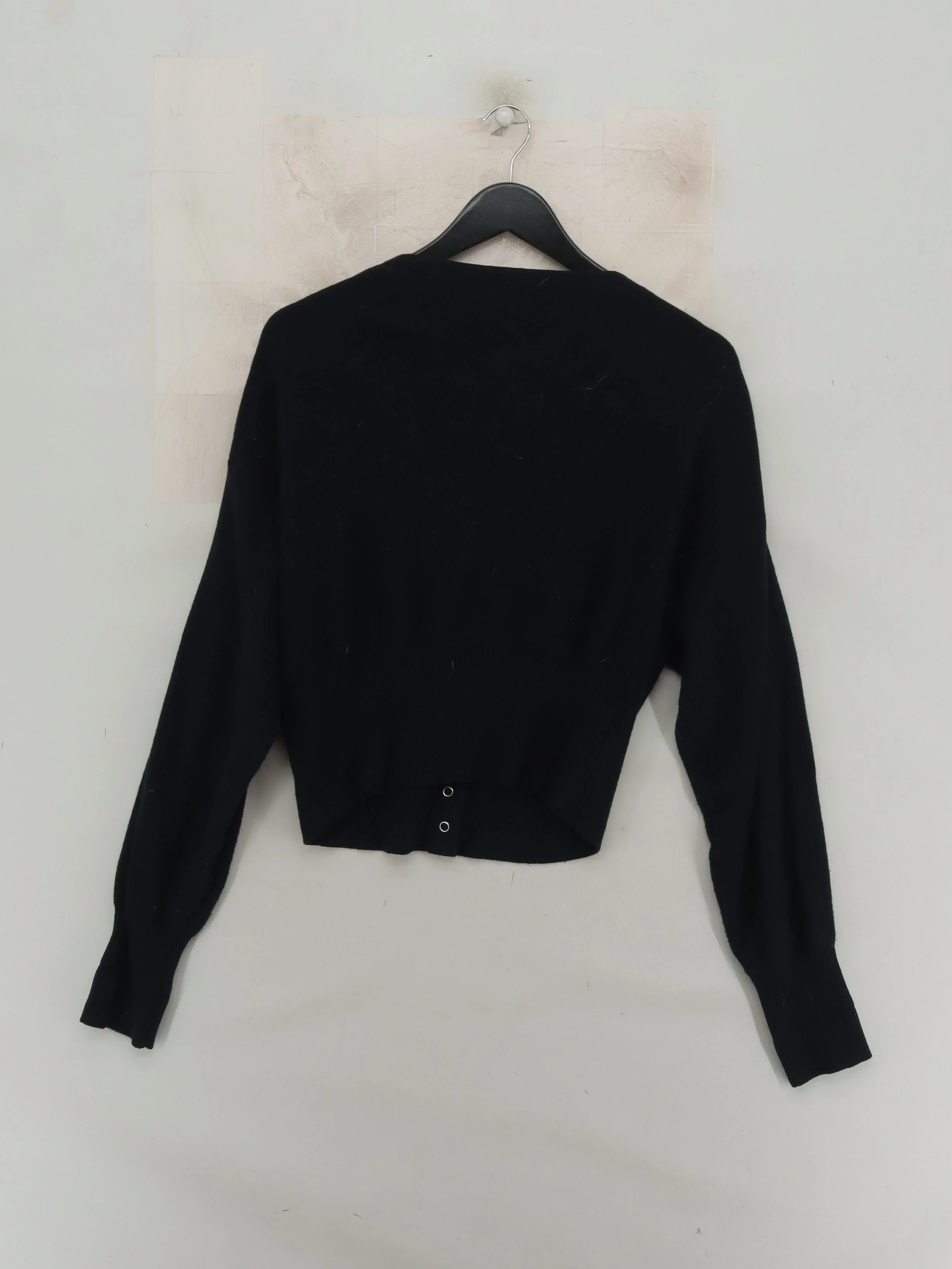 Mint Velvet Women's Cardigan M Black Cotton with Viscose, Polyamide Cardigan - Image 2