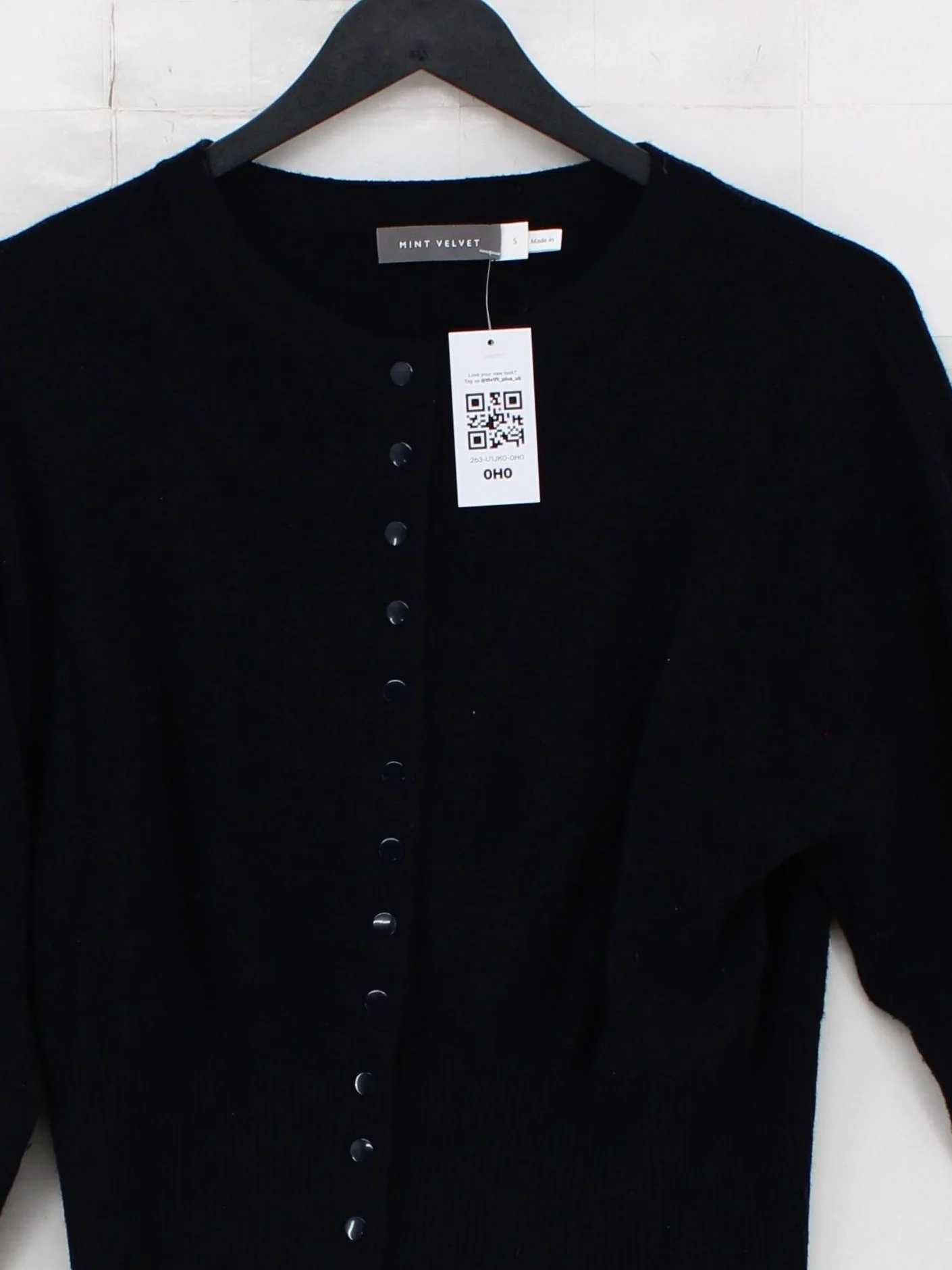 Mint Velvet Women's Cardigan S Black Viscose with Polyamide, Polyester Cardigan - Image 3