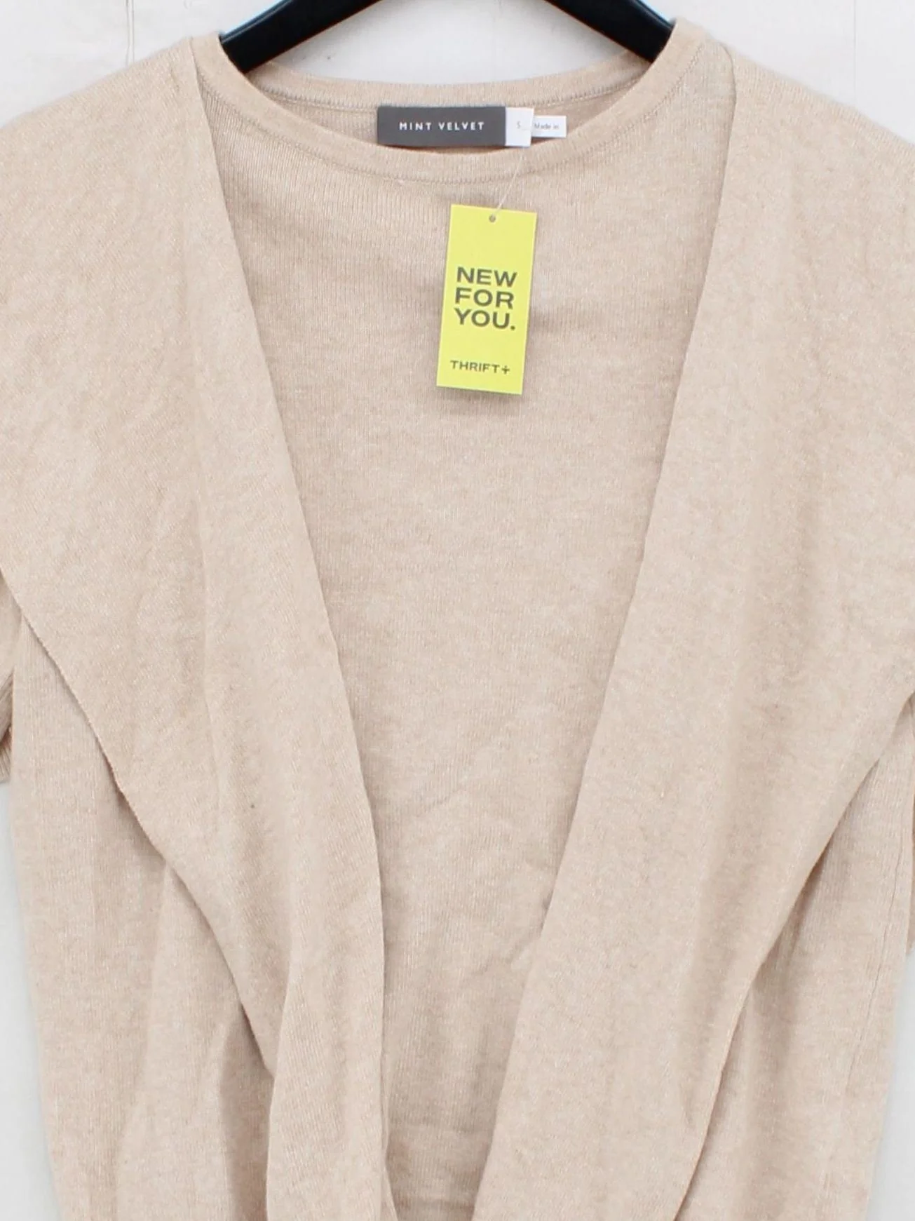 Mint Velvet Women's Cardigan S Cream Cotton - Image 3