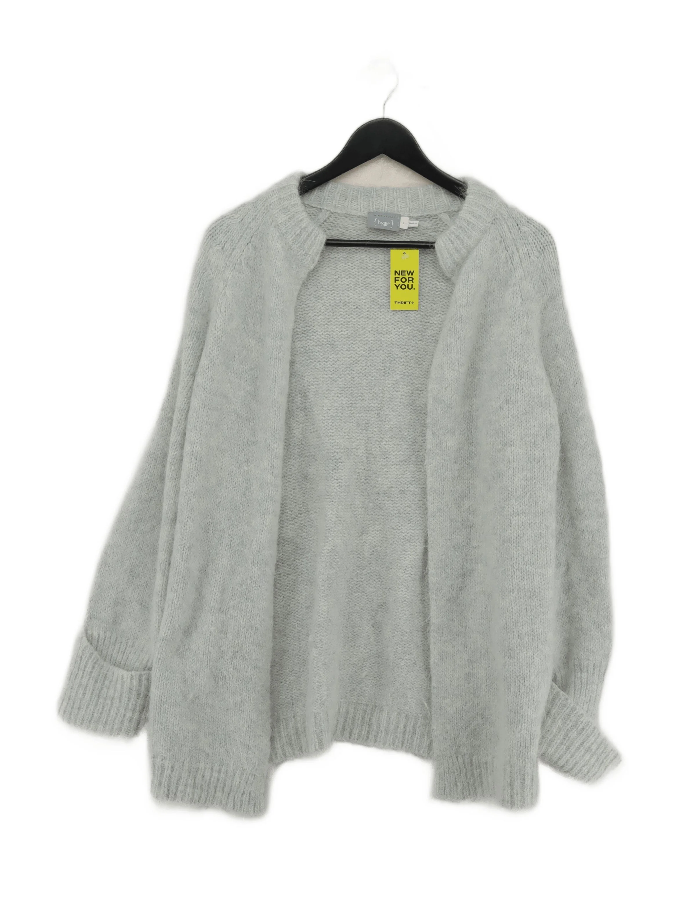 Mint Velvet Women's Cardigan S Grey Other with Polyamide, Wool Cardigan
