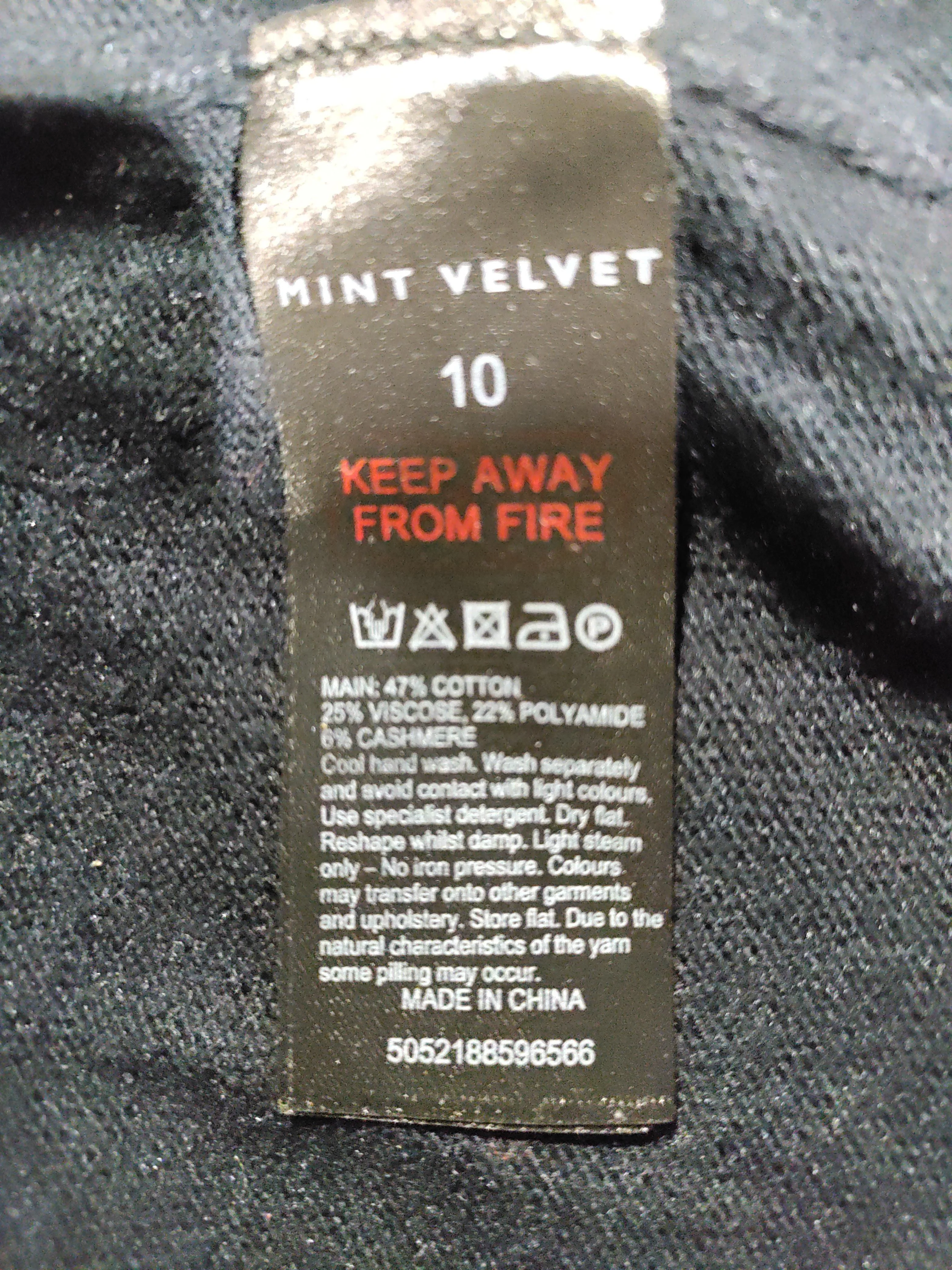 Mint Velvet Women's Cardigan UK 10 Black Cotton - Image 6