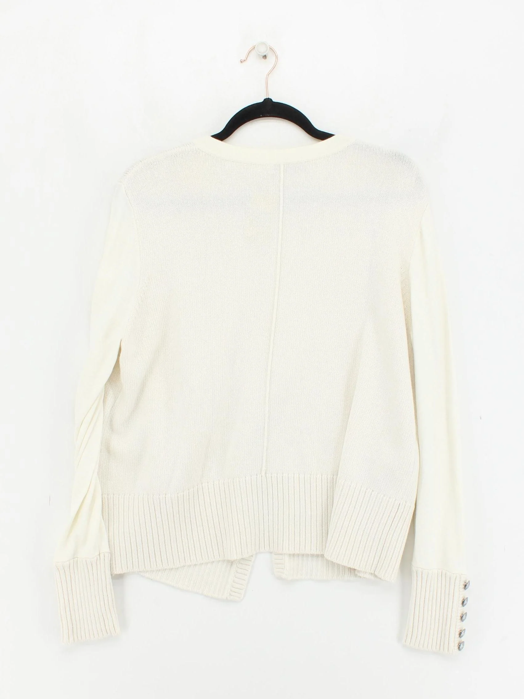 Mint Velvet Women's Cardigan UK 16 Cream Cotton - Image 2