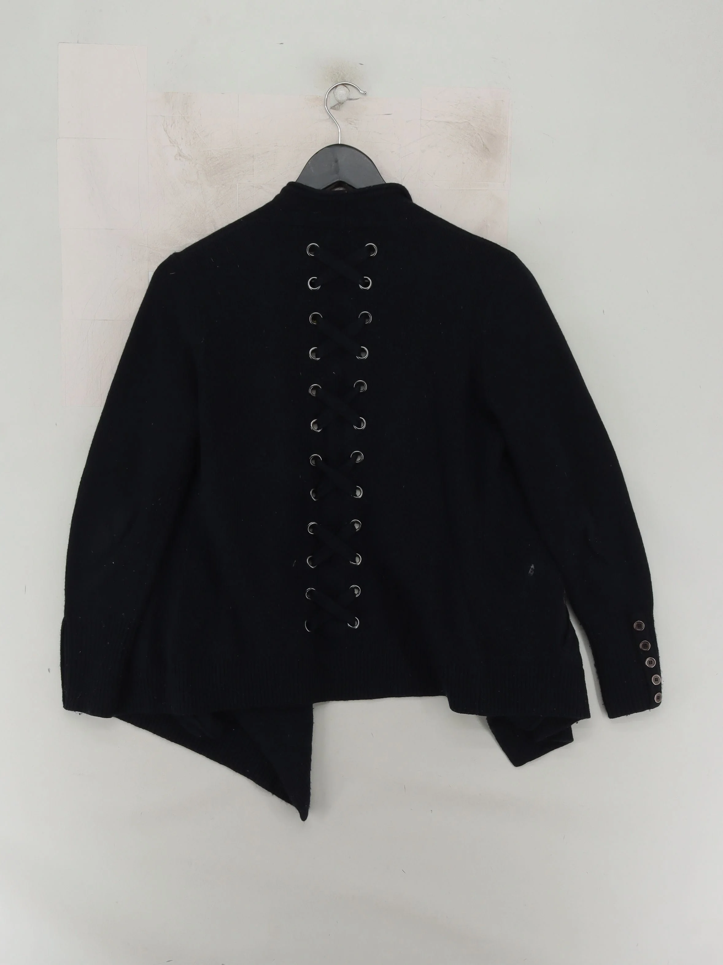 Mint Velvet Women's Cardigan UK 8 Black Cotton - Image 2