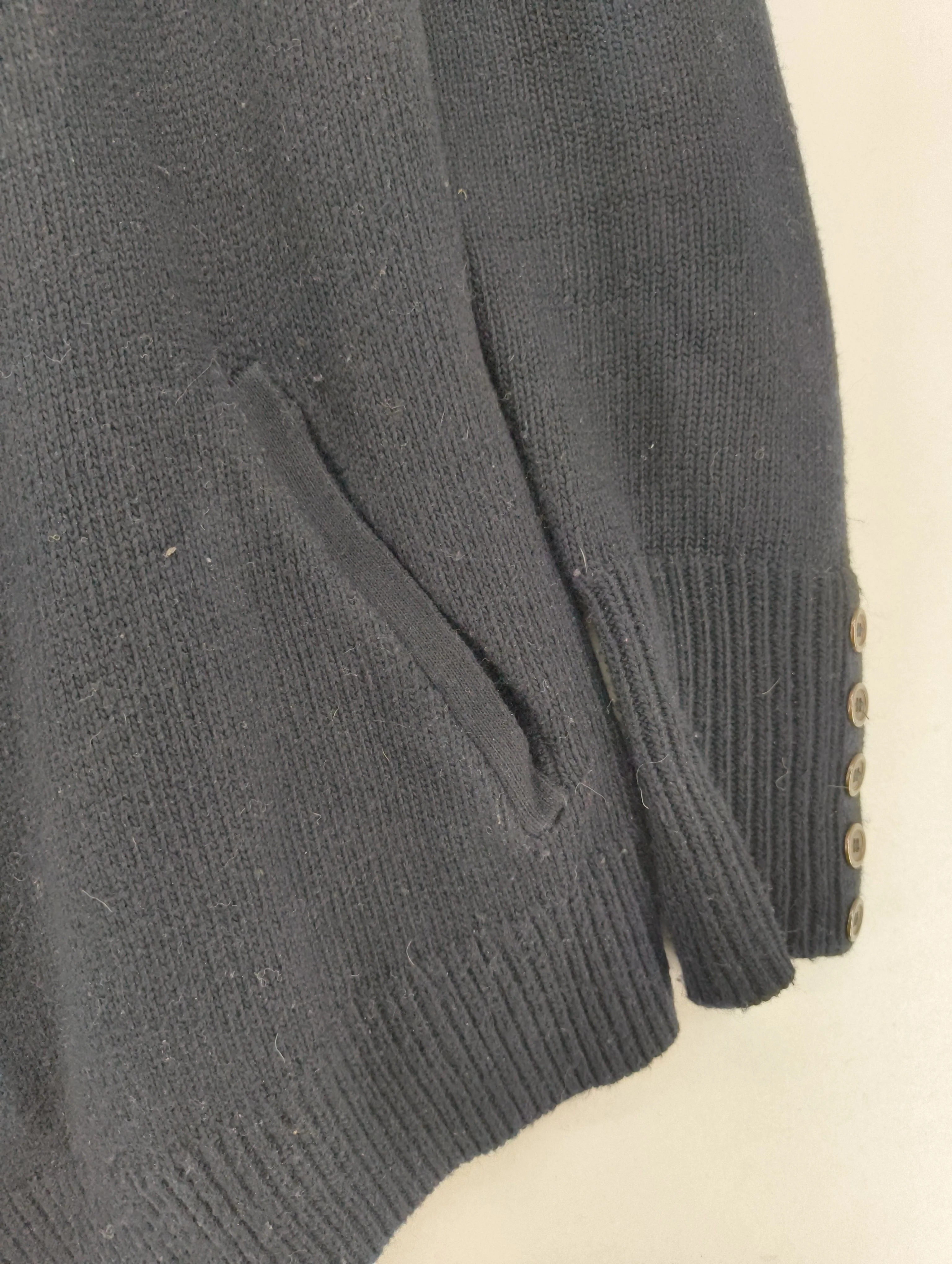 Mint Velvet Women's Cardigan UK 8 Black Cotton - Image 6