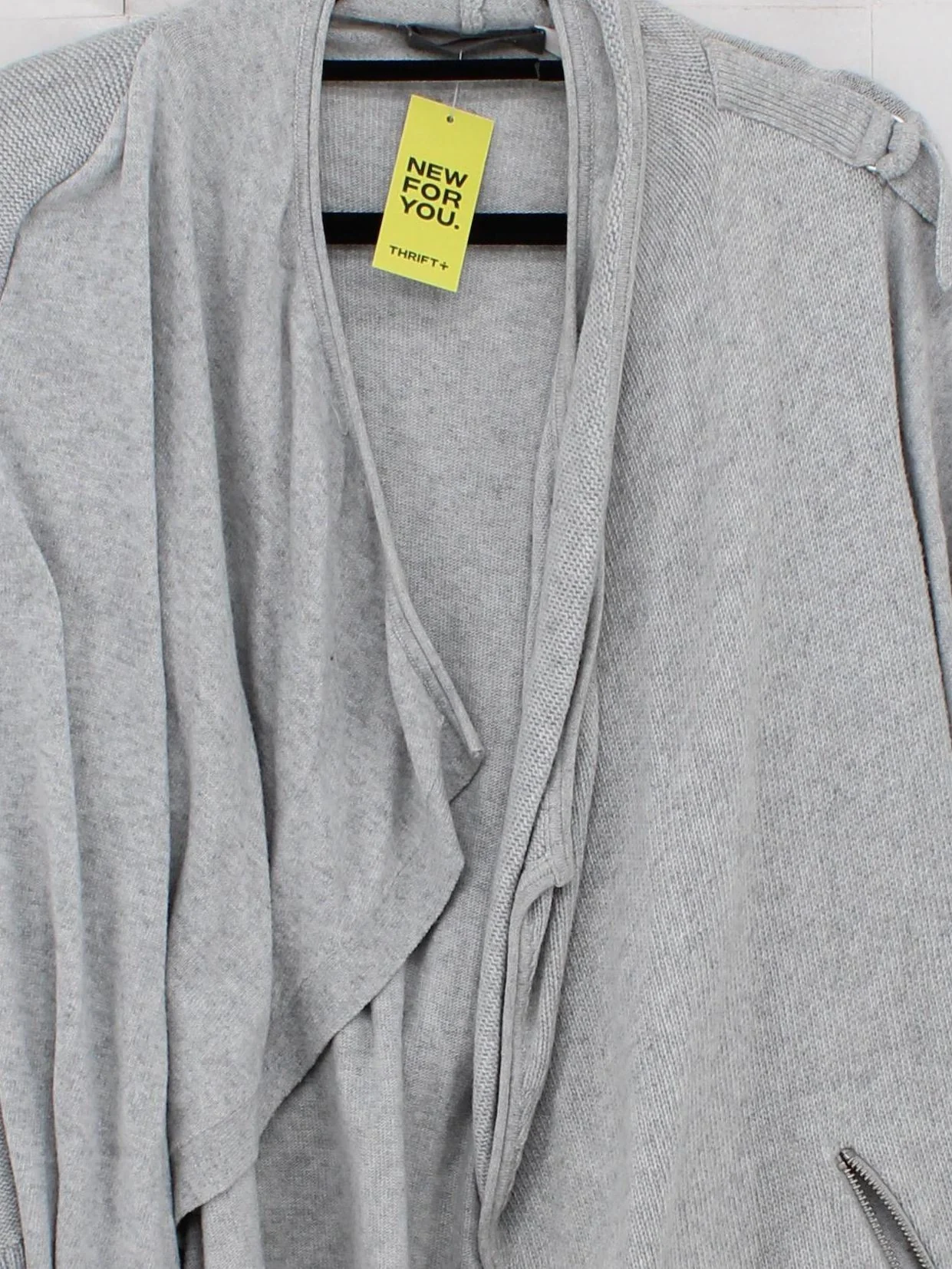 Mint Velvet Women's Cardigan UK 8 Grey Viscose with Cotton, Polyamide Cardigan - Image 3