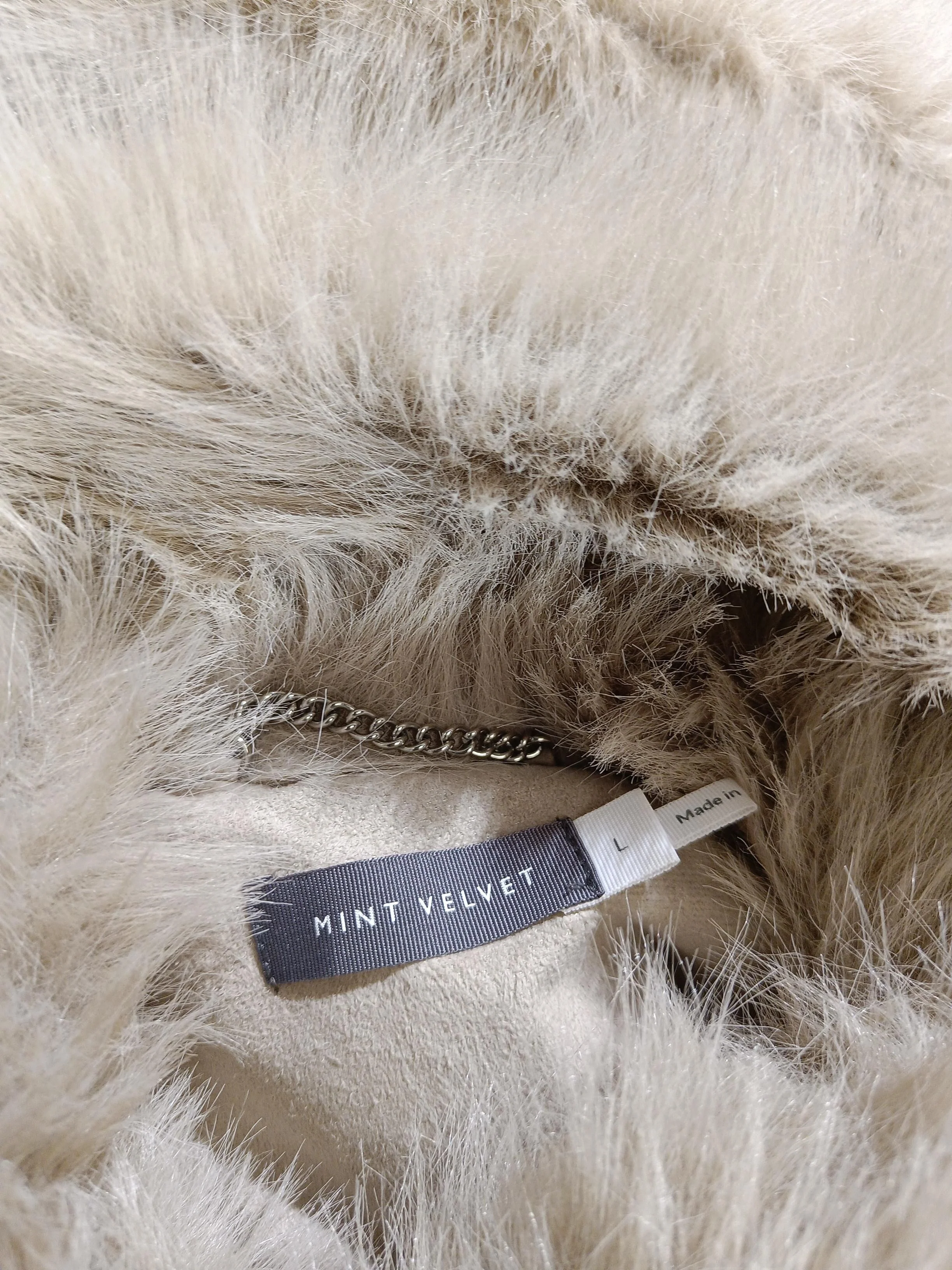 Mint Velvet Women's Coat L Cream 100% Polyester Overcoat - Image 5