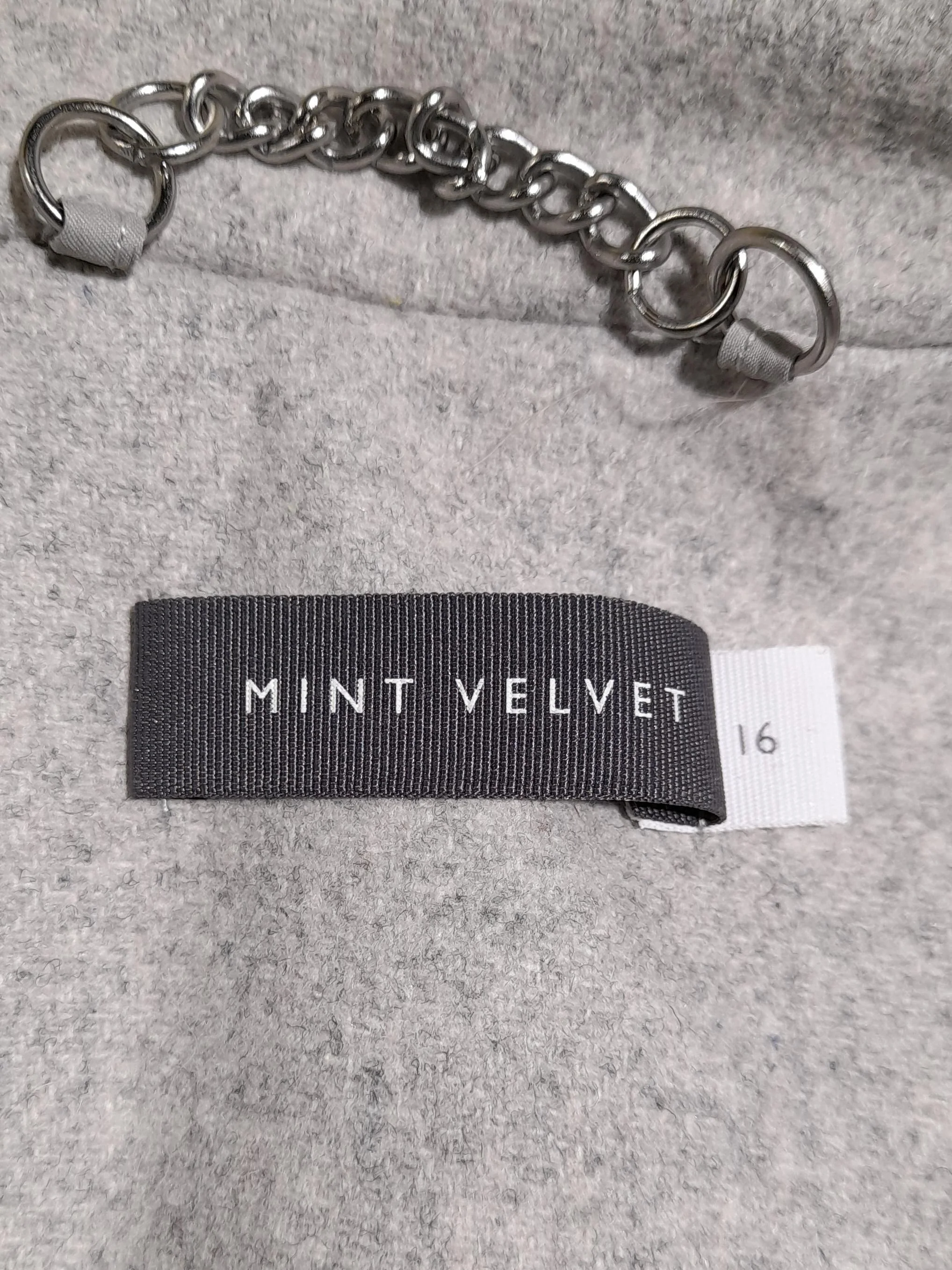 Mint Velvet Women's Coat UK 16 Grey Wool - Image 6