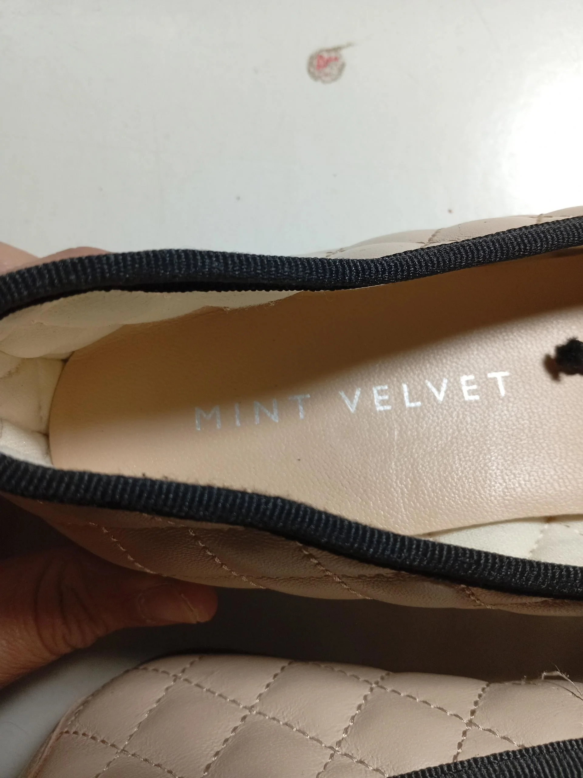 Mint Velvet Women's Flat Shoes UK 6 Cream 100% Faux Leather Ballet - Image 8