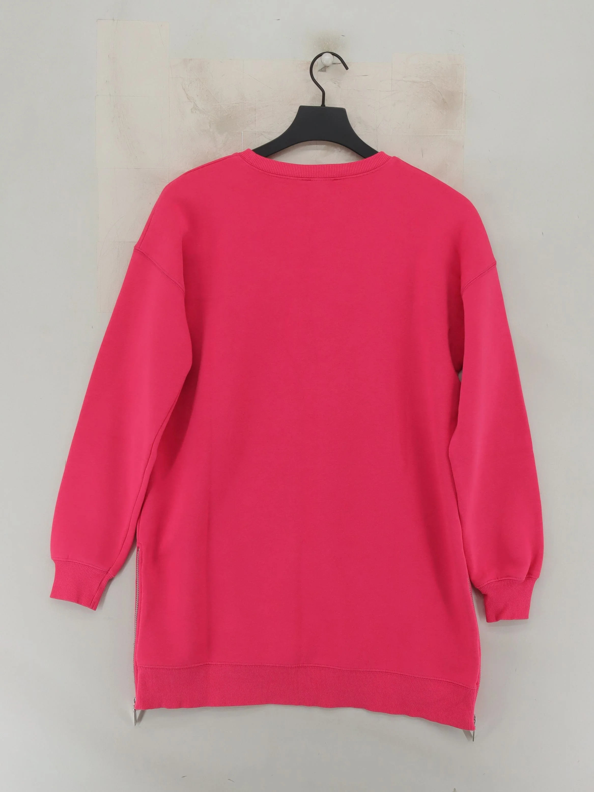 Mint Velvet Women's Hoodie M Pink Cotton with Polyester, Elastane Pullover - Image 2