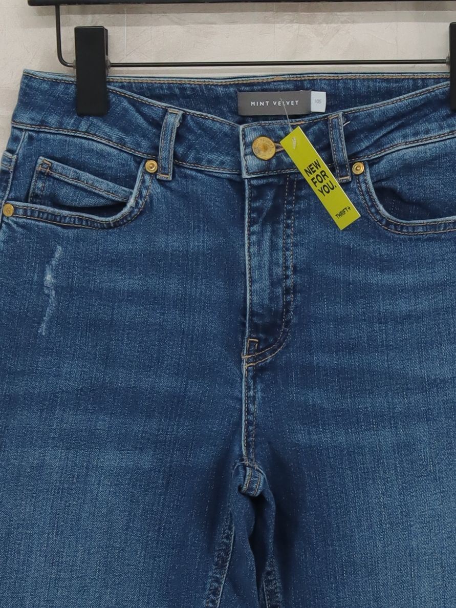 Mint Velvet Women's Jeans UK 10 Blue 100% Cotton Straight - Image 3