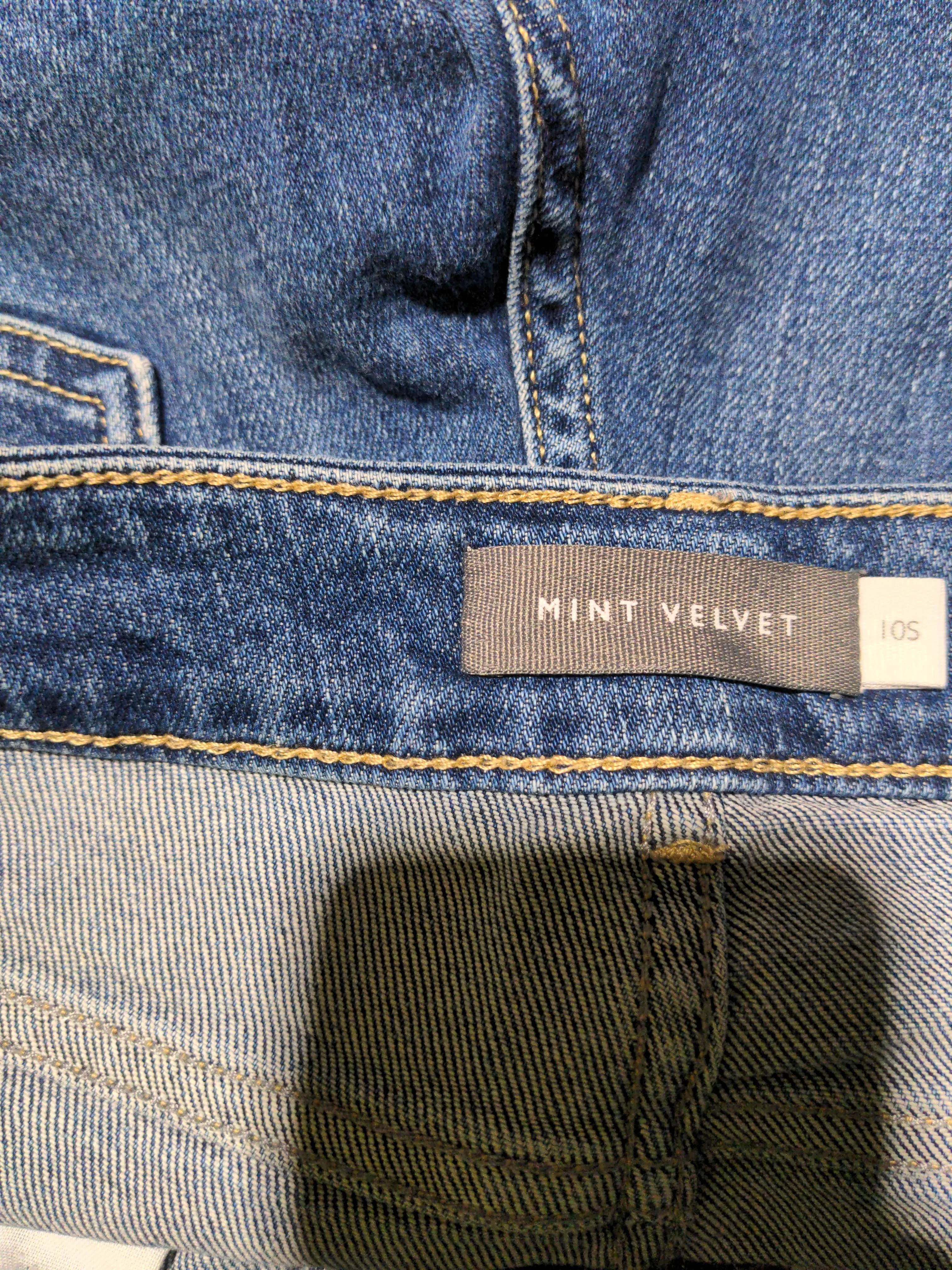 Mint Velvet Women's Jeans UK 10 Blue 100% Cotton Straight - Image 5