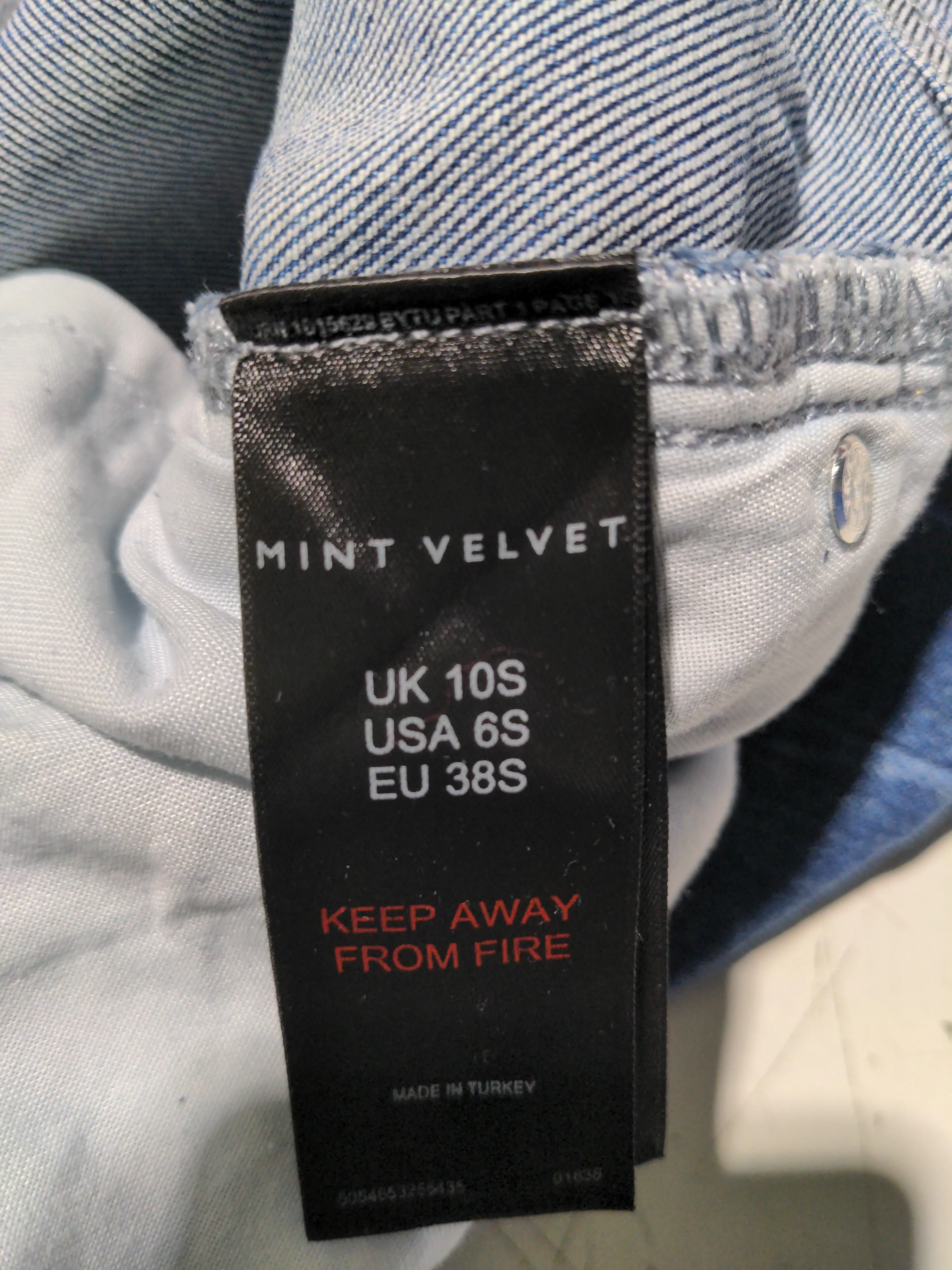 Mint Velvet Women's Jeans UK 10 Blue 100% Cotton Straight - Image 6
