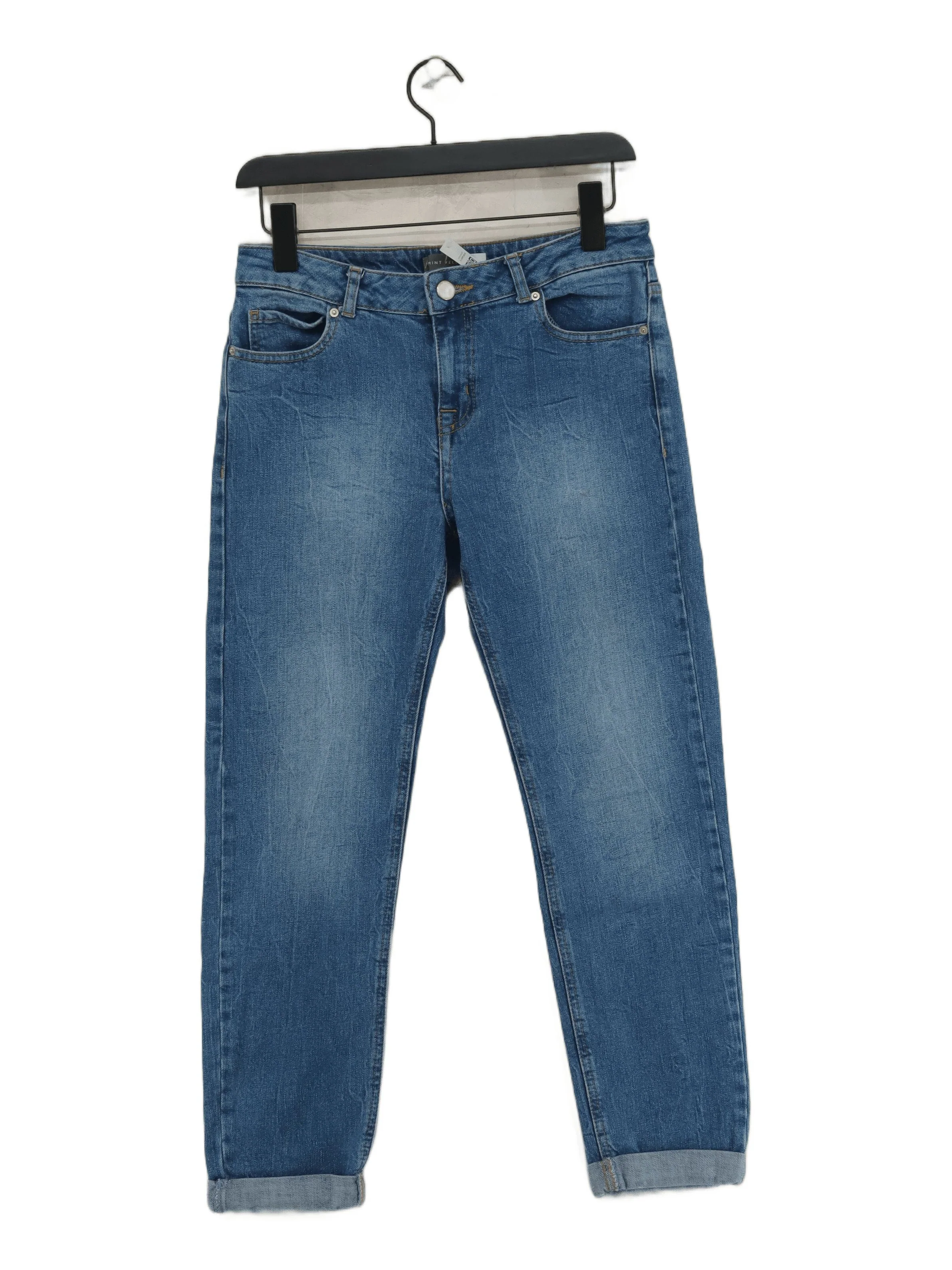 Mint Velvet Women's Jeans UK 10 Blue Cotton with Elastane Mom