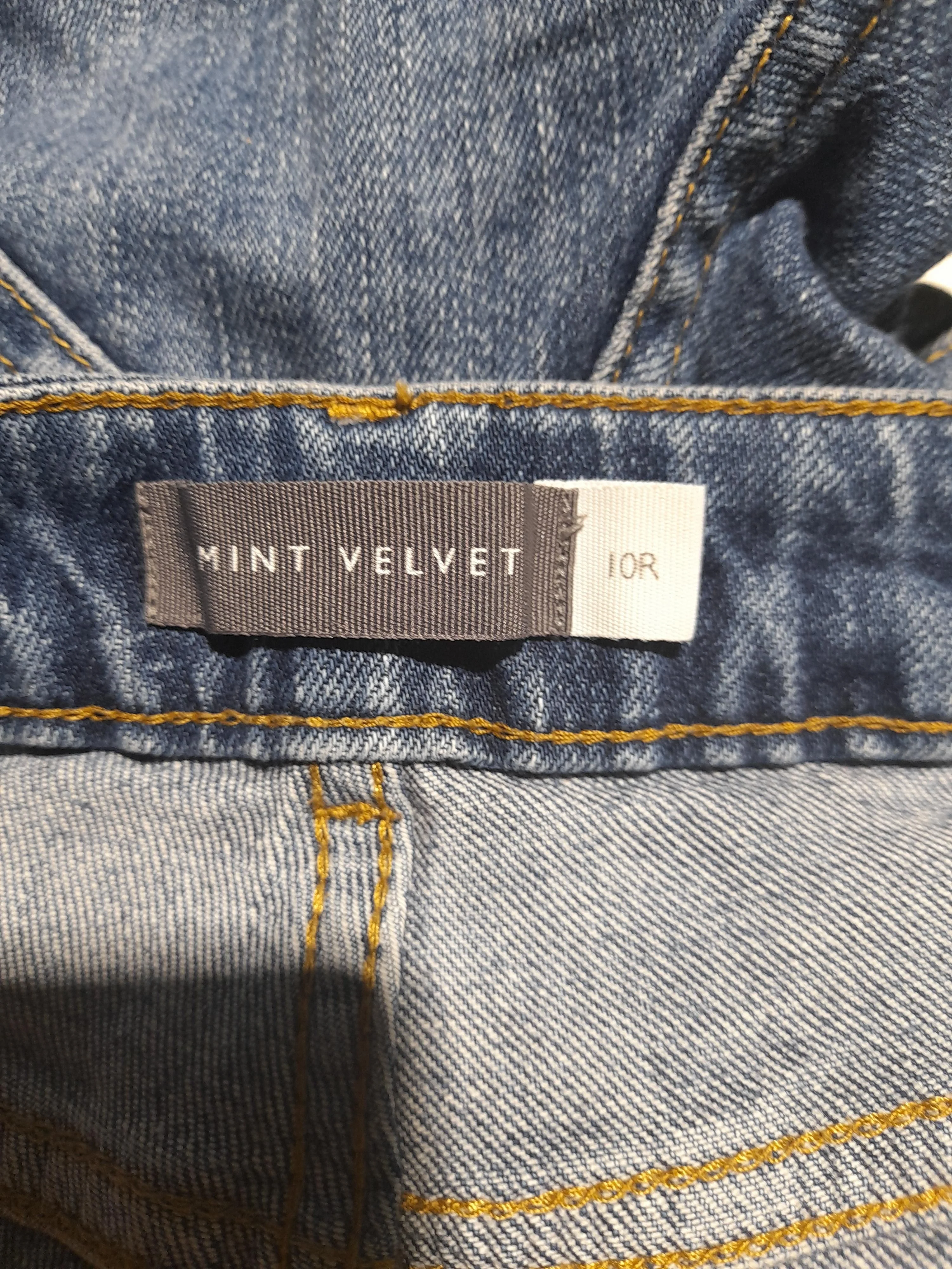 Mint Velvet Women's Jeans UK 10 Blue Cotton with Elastane Mom - Image 5