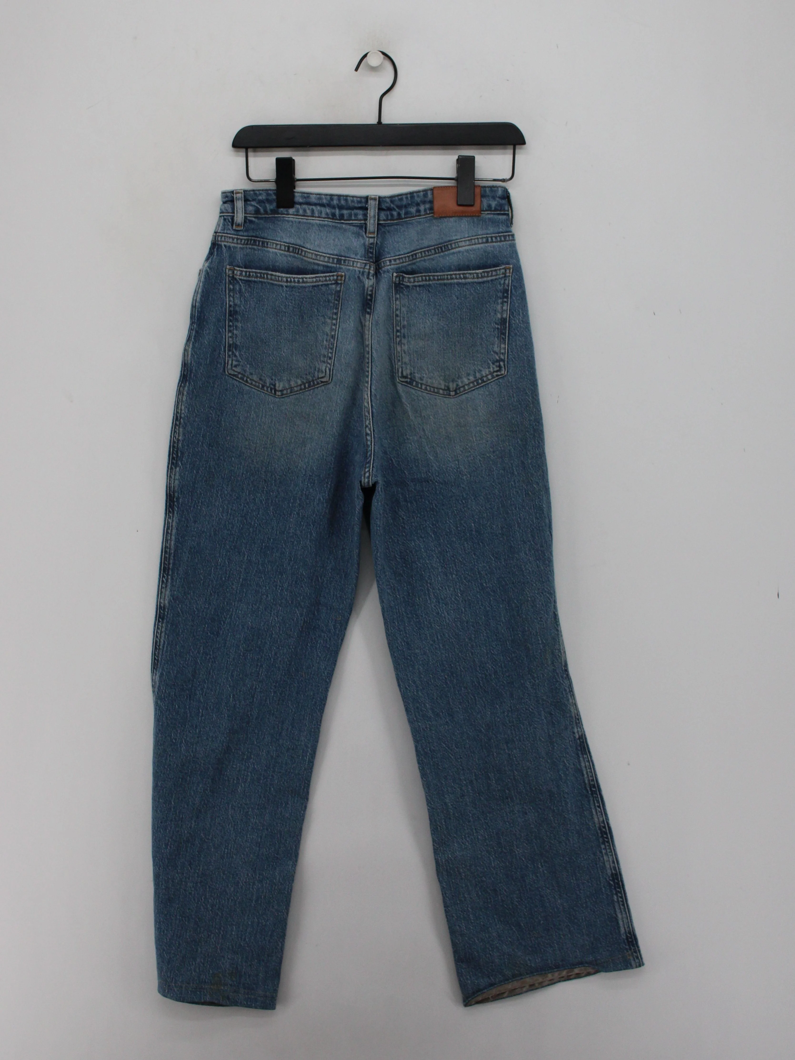 Mint Velvet Women's Jeans UK 10 Blue Cotton with Elastane Wide-Leg - Image 2