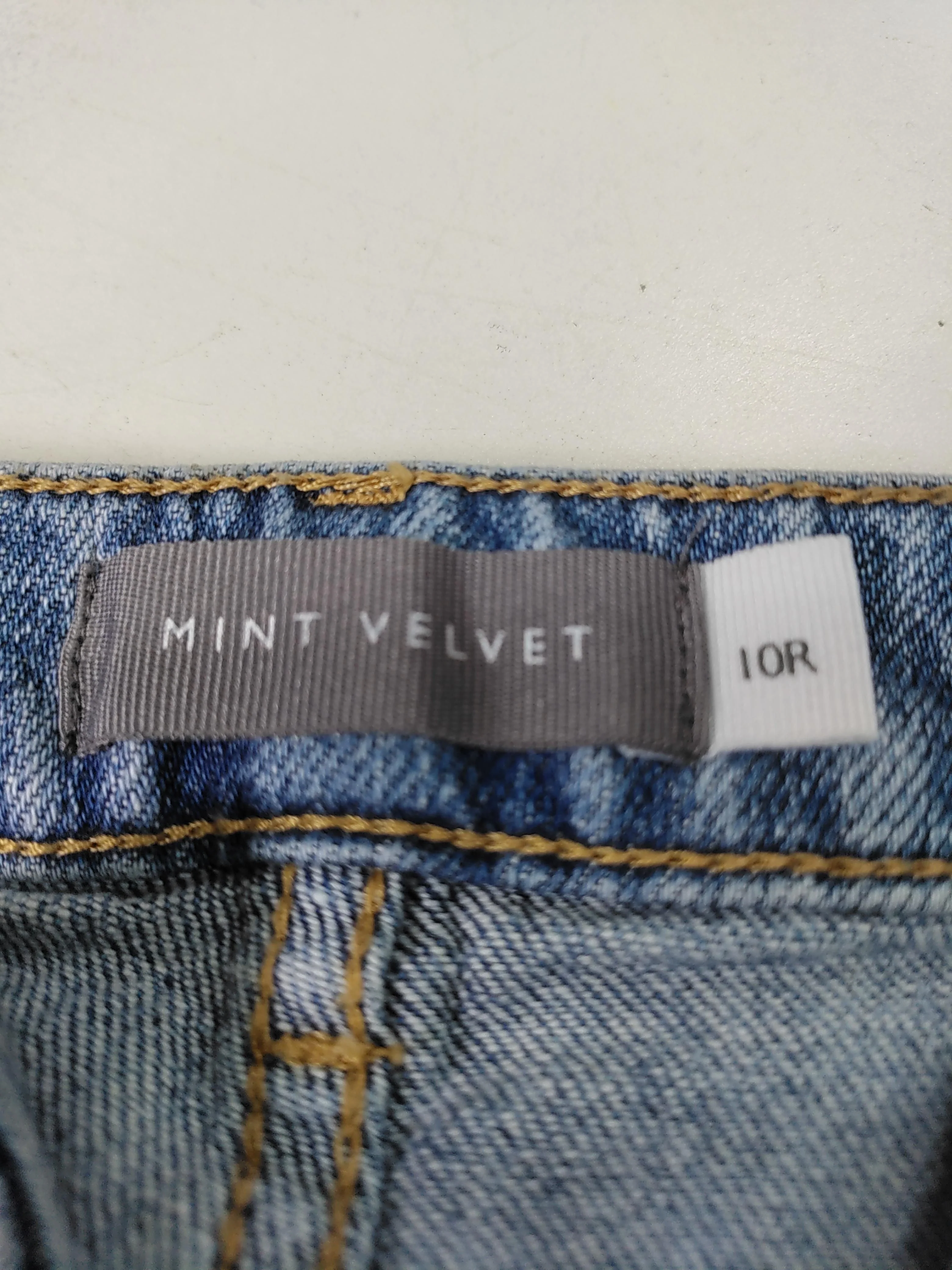 Mint Velvet Women's Jeans UK 10 Blue Cotton with Elastane Wide-Leg - Image 5