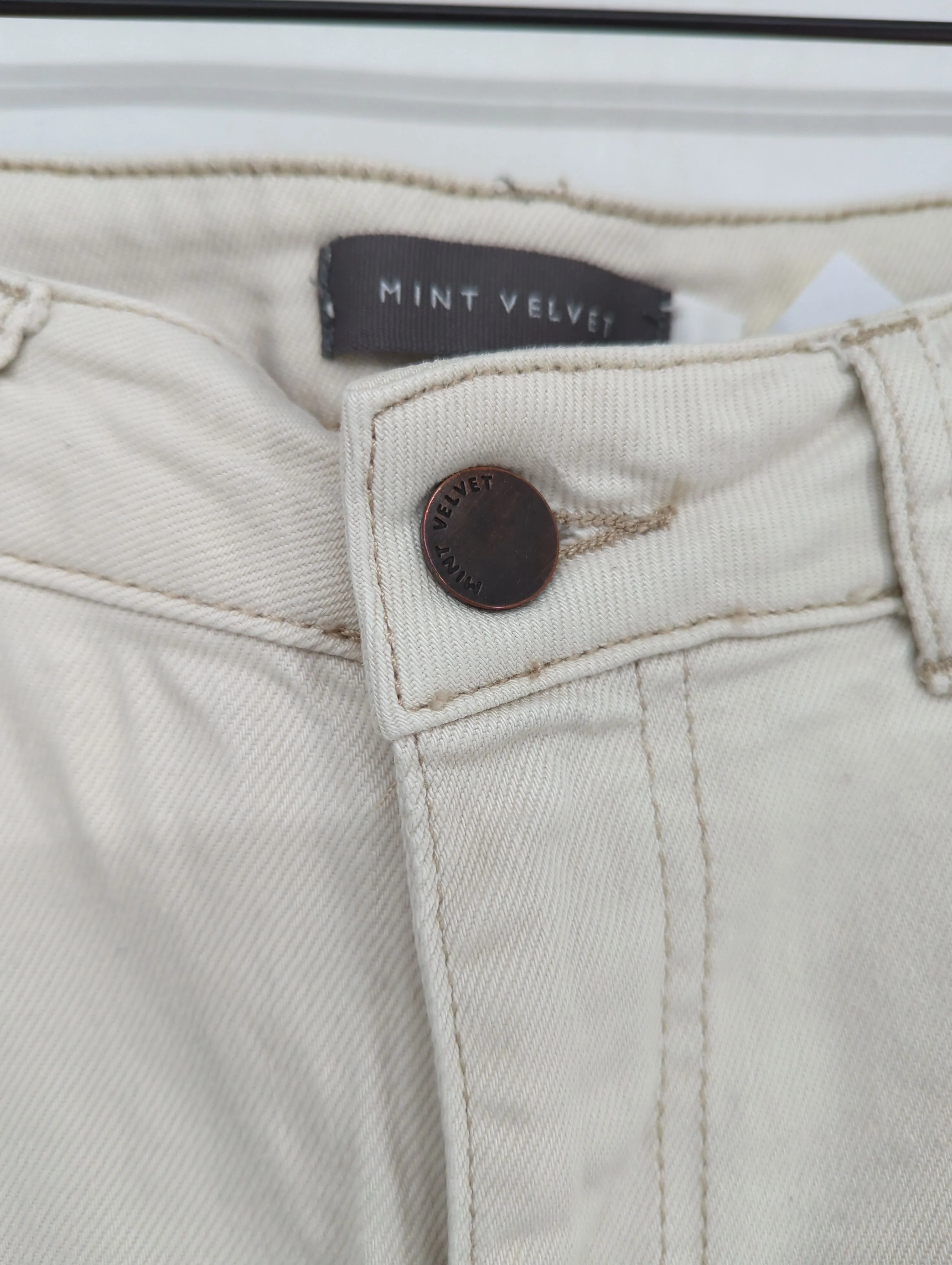 Mint Velvet Women's Jeans UK 10 White Cotton with Elastane Boyfriend - Image 3