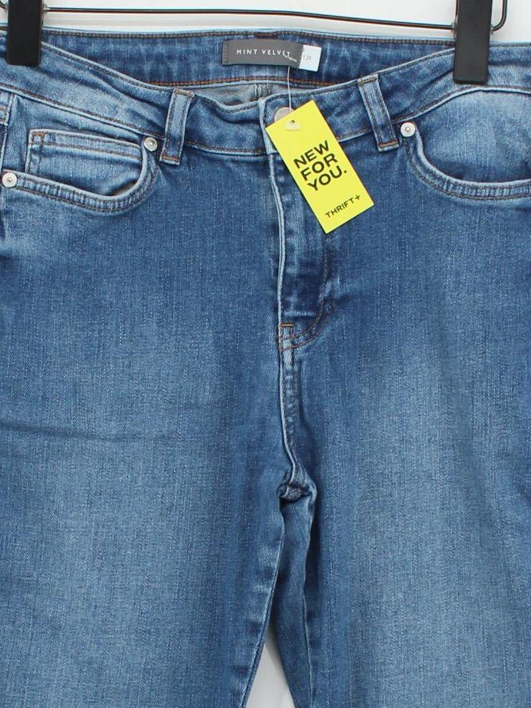 Mint Velvet Women's Jeans UK 12 Blue Cotton - Image 3