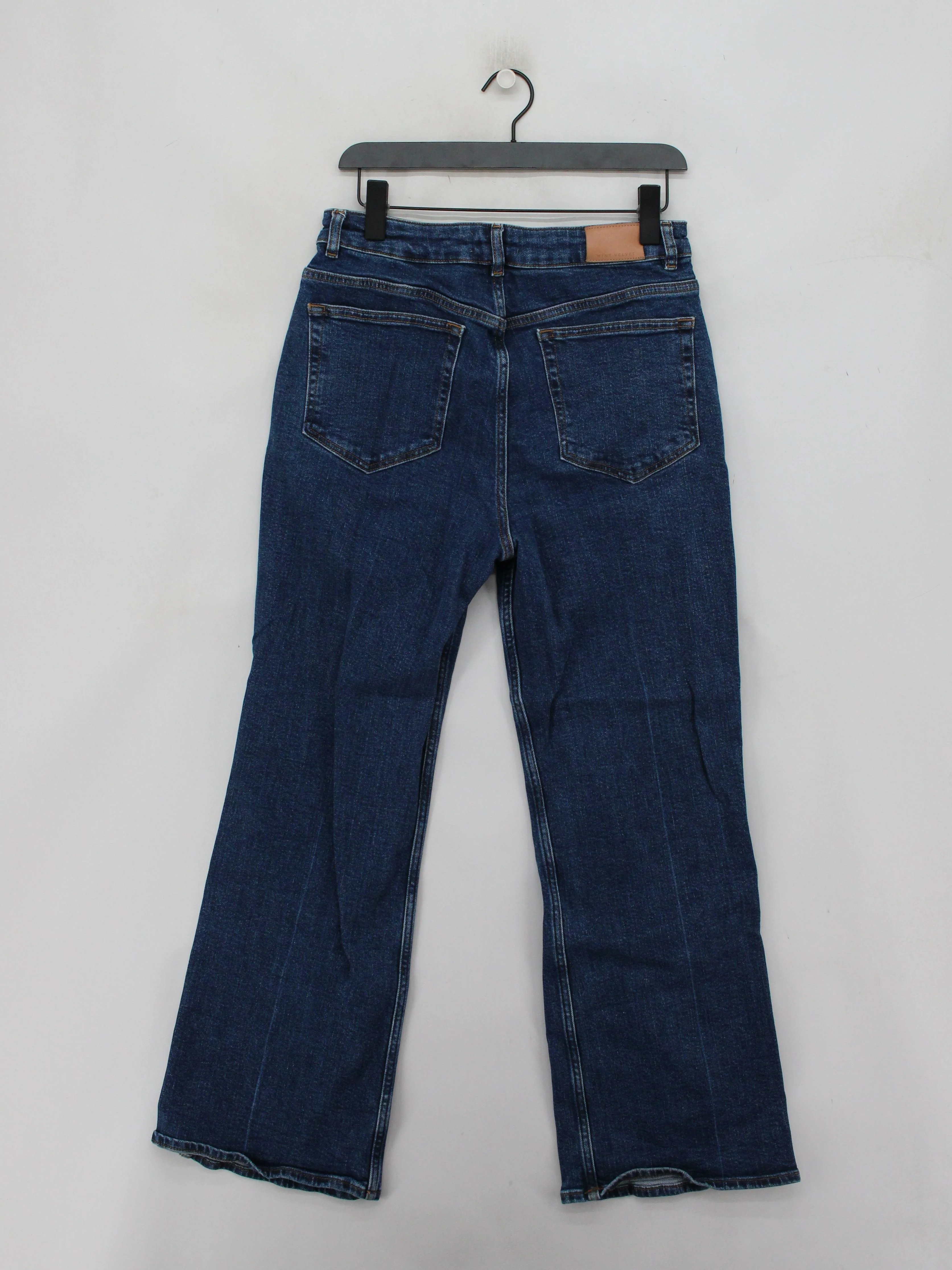 Mint Velvet Women's Jeans UK 12 Blue Cotton with Elastane Flared - Image 2