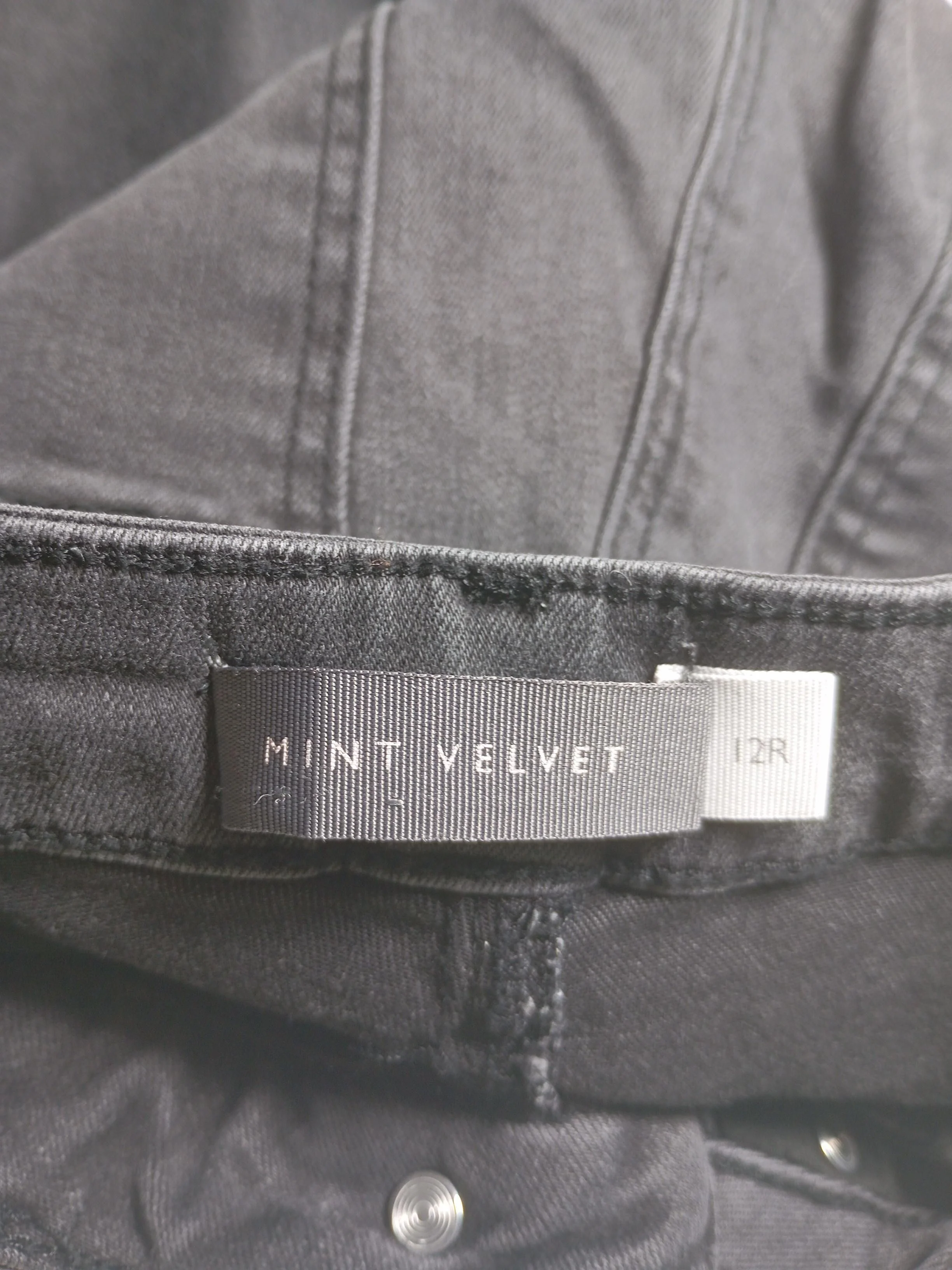 Mint Velvet Women's Jeans UK 12 Grey 100% Cotton Skinny - Image 7