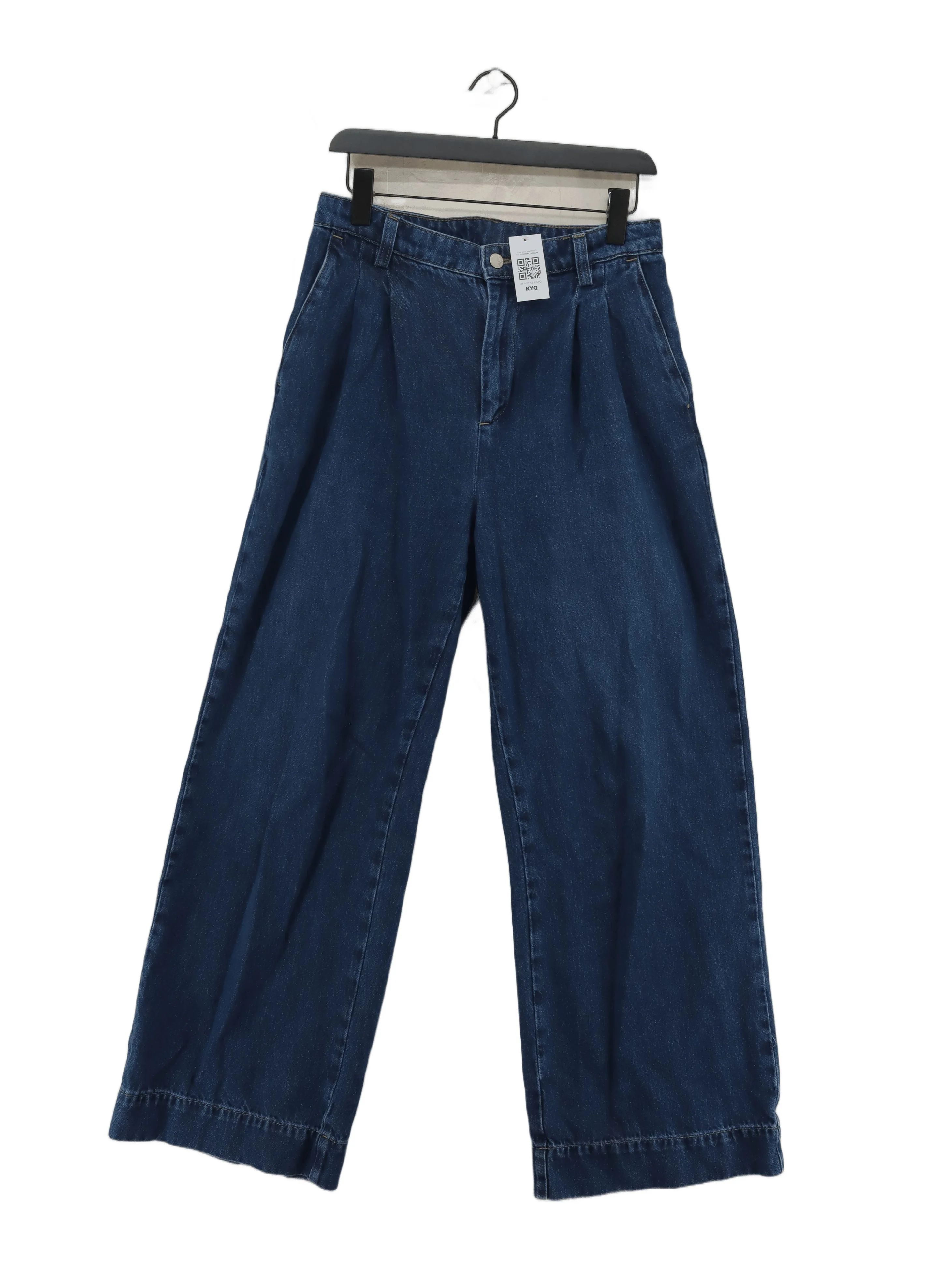 Mint Velvet Women's Jeans UK 14 Blue 100% Cotton Wide-Leg