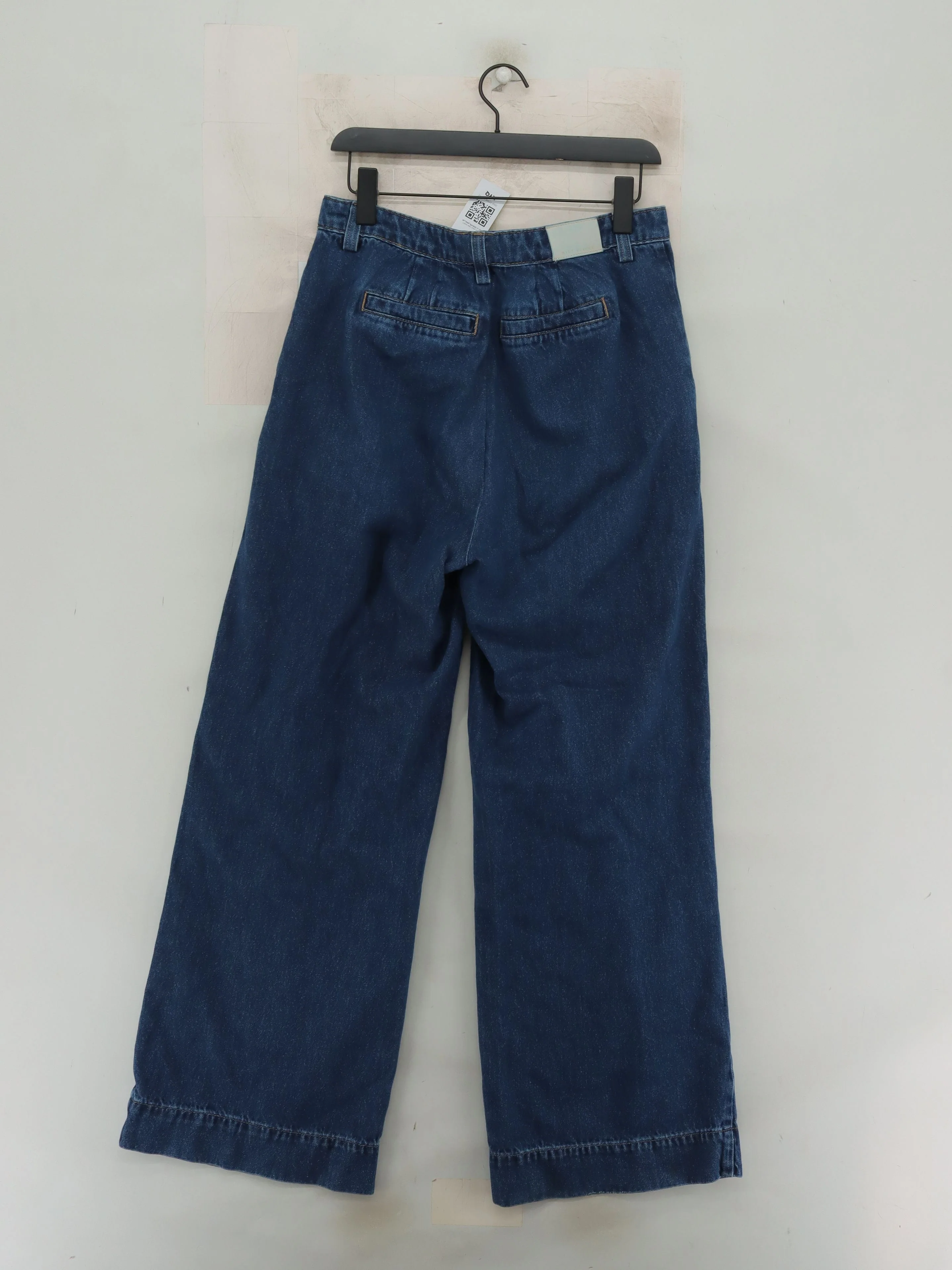 Mint Velvet Women's Jeans UK 14 Blue 100% Cotton Wide-Leg - Image 2