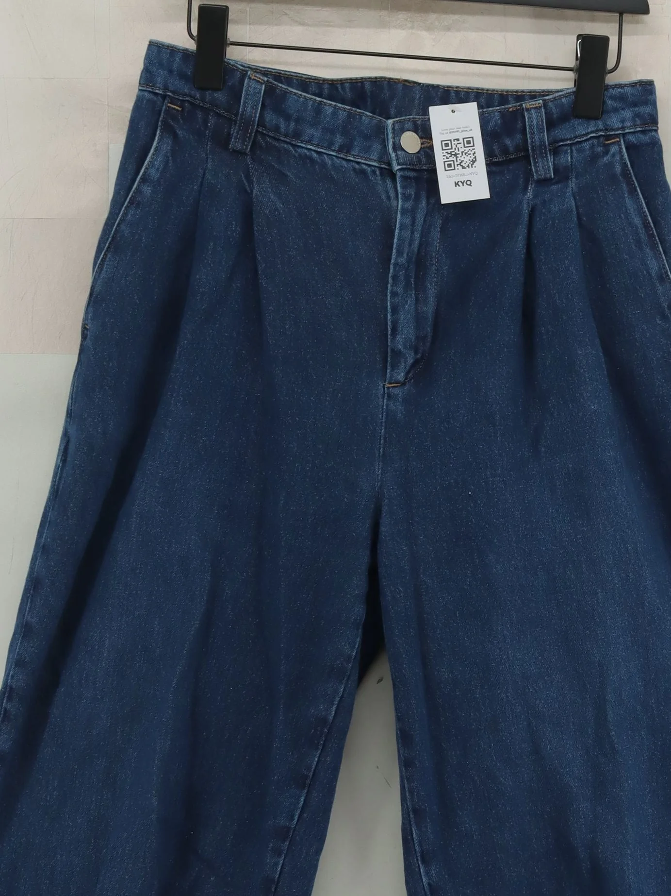 Mint Velvet Women's Jeans UK 14 Blue 100% Cotton Wide-Leg - Image 3