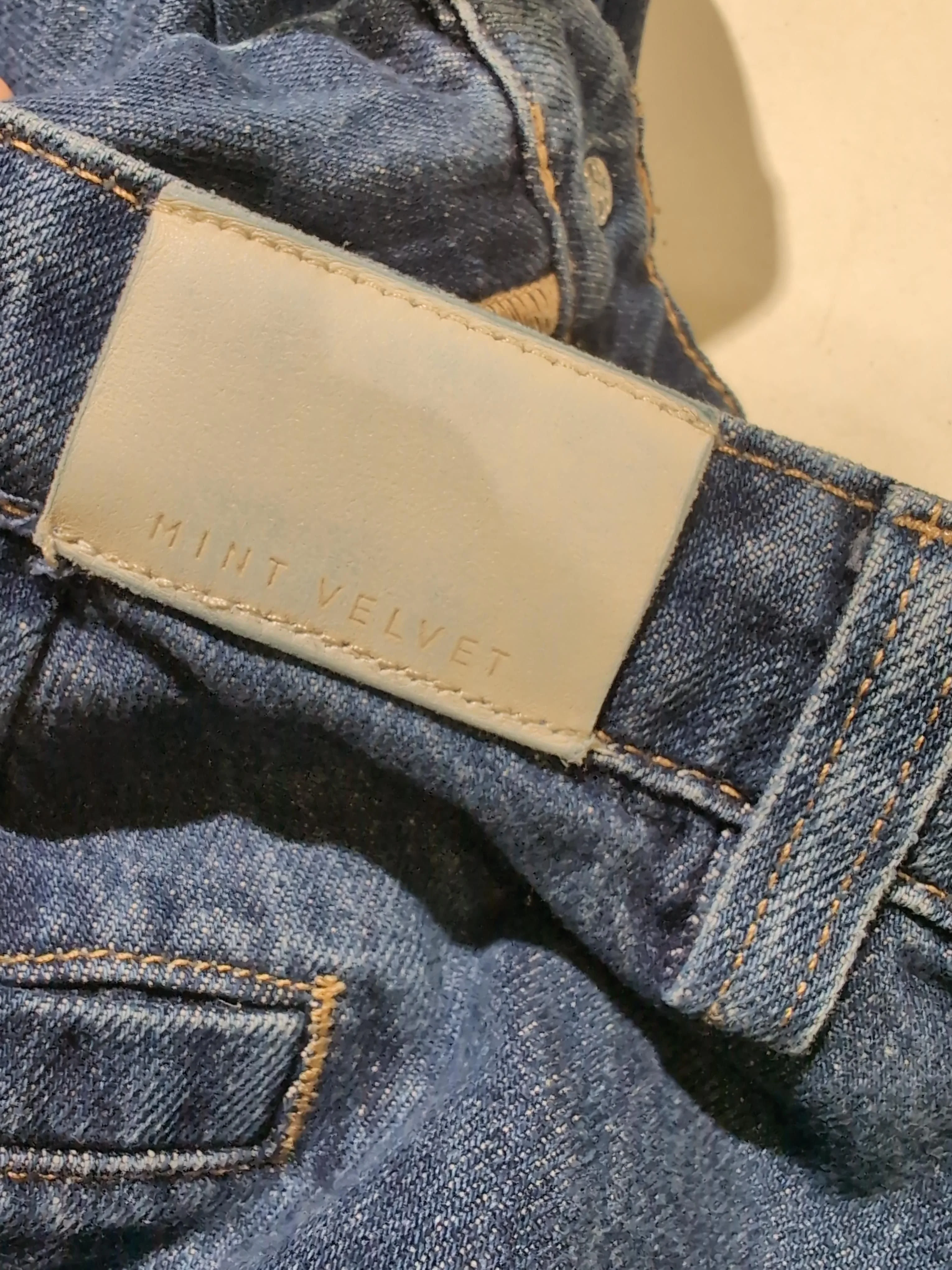 Mint Velvet Women's Jeans UK 14 Blue 100% Cotton Wide-Leg - Image 5
