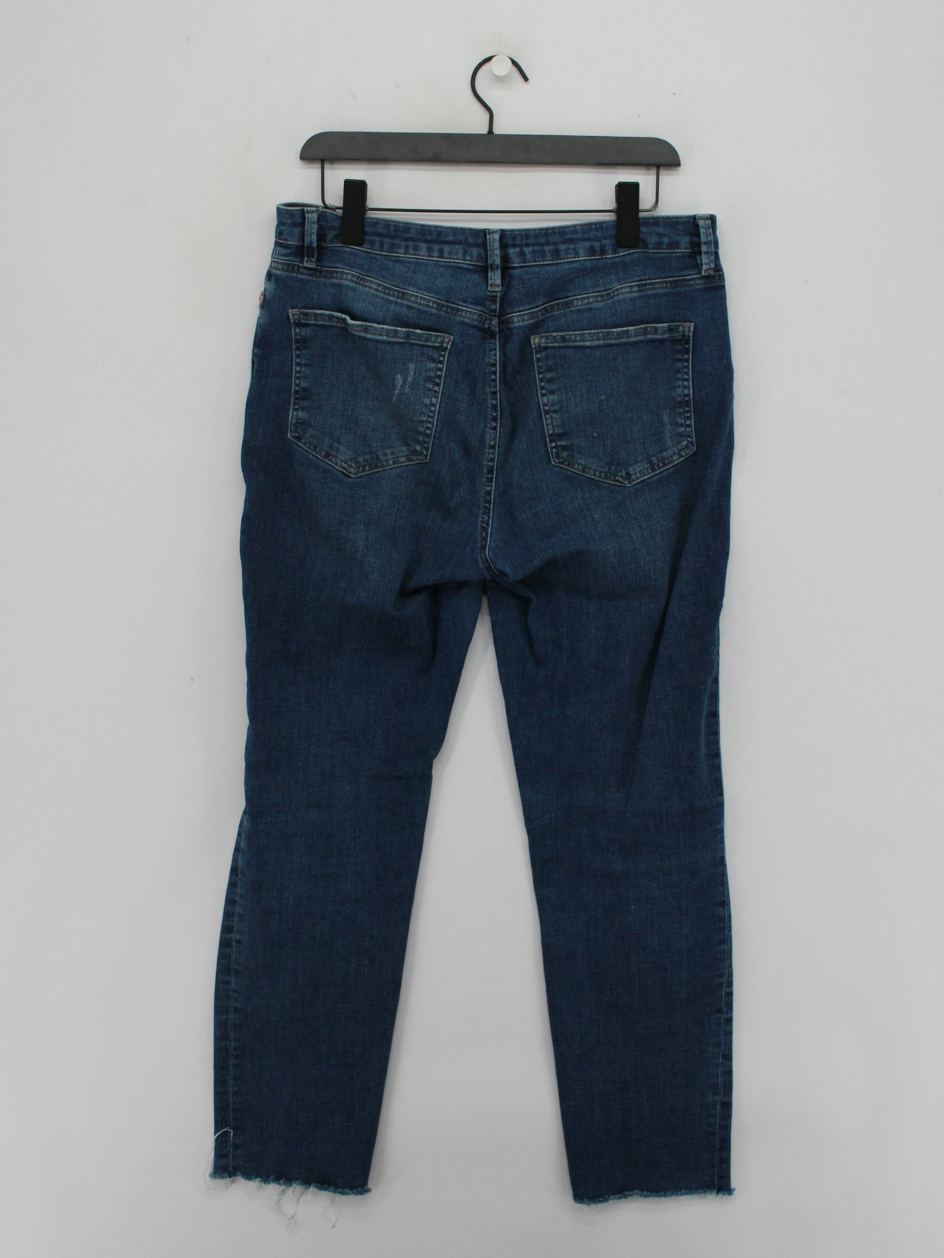 Mint Velvet Women's Jeans UK 14 Blue Cotton with Elastane Mom - Image 2