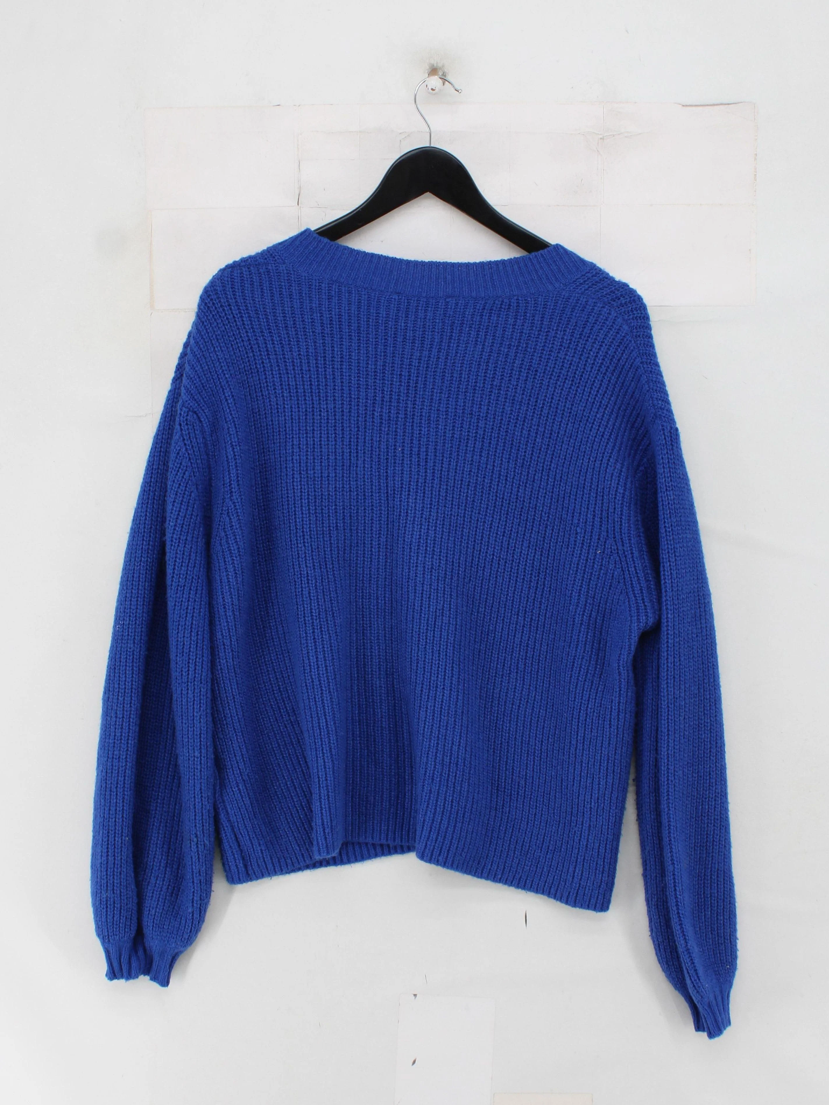 Mint Velvet Women's Jumper L Blue 100% Other V-Neck Pullover - Image 2