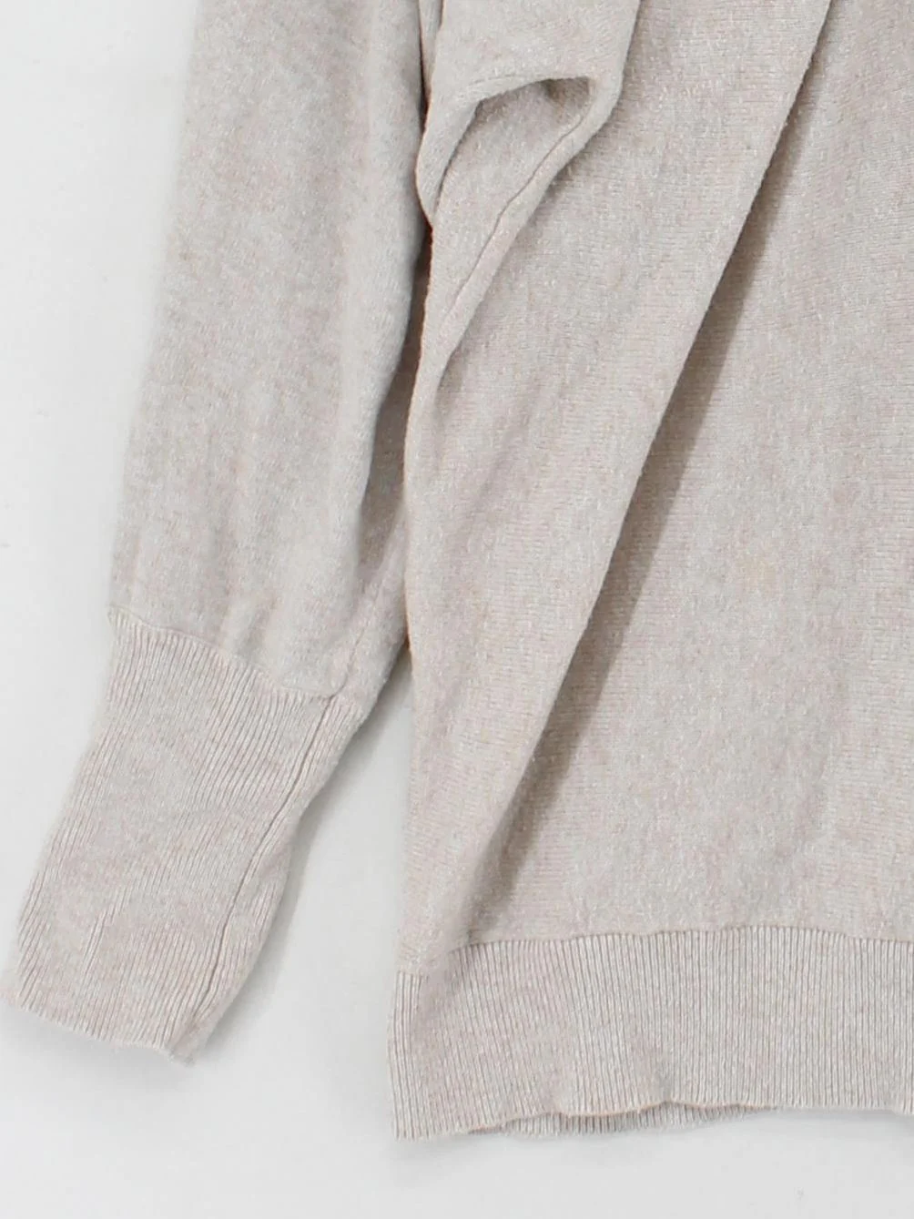 Mint Velvet Women's Jumper L Cream 100% Other V-Neck Pullover - Image 4