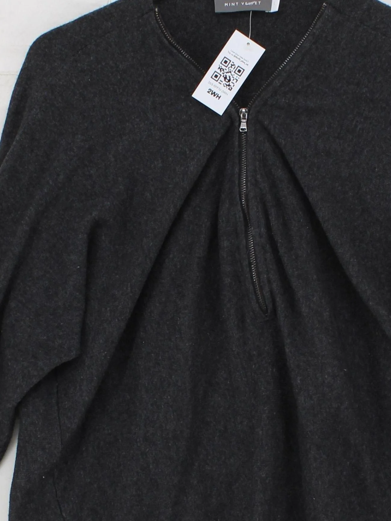 Mint Velvet Women's Jumper L Grey 100% Other Crew Neck Pullover - Image 3