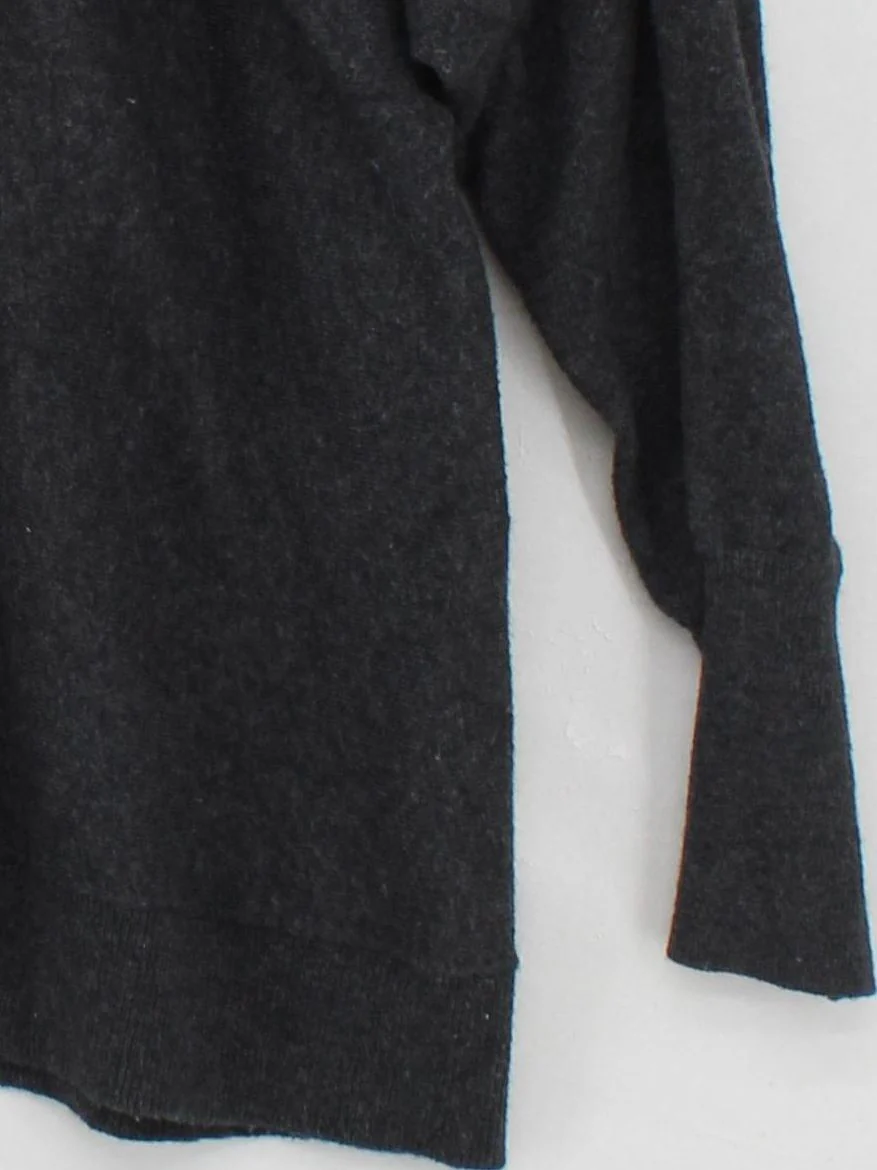 Mint Velvet Women's Jumper L Grey 100% Other Crew Neck Pullover - Image 4