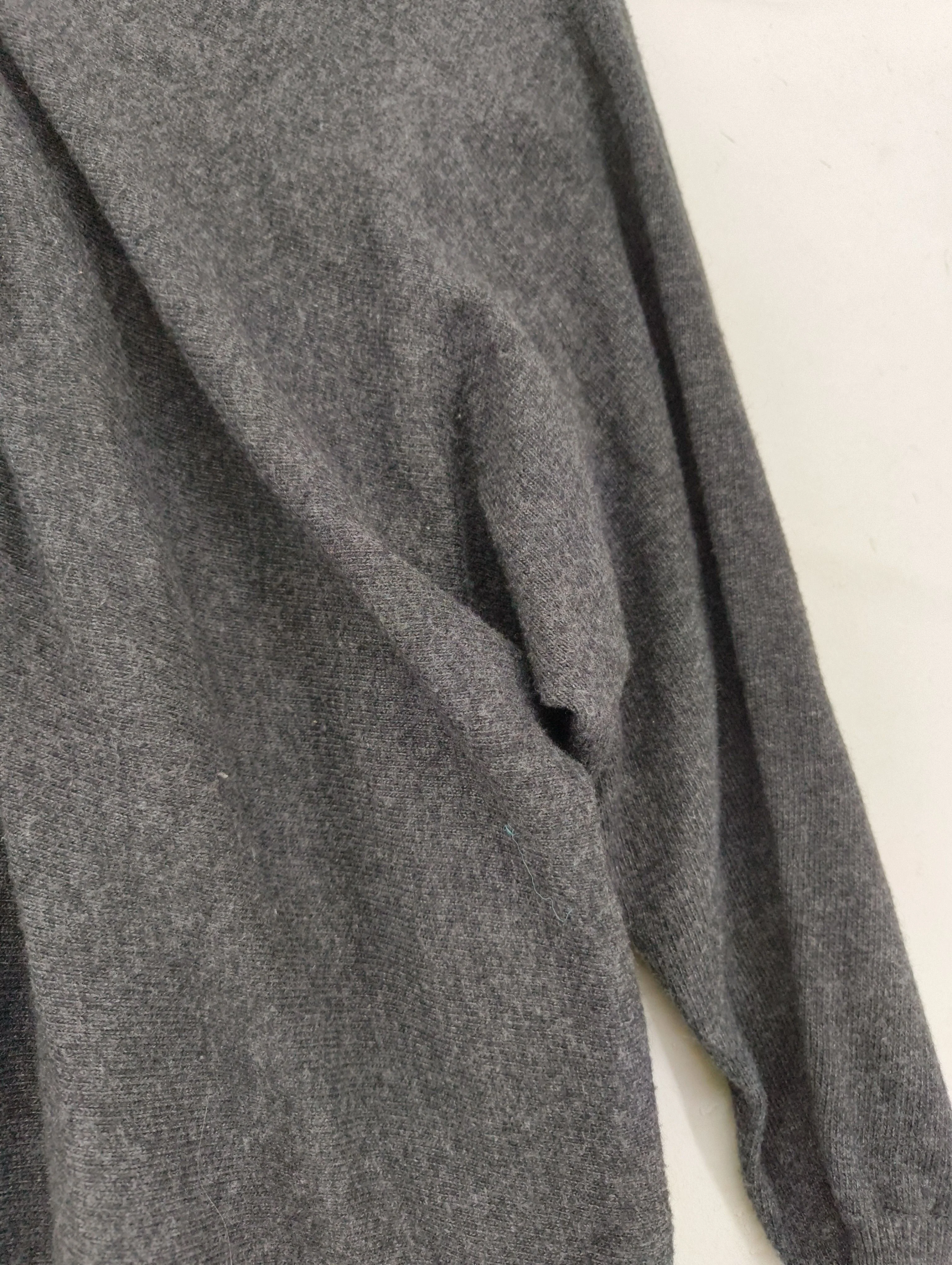 Mint Velvet Women's Jumper L Grey 100% Other Crew Neck Pullover - Image 5