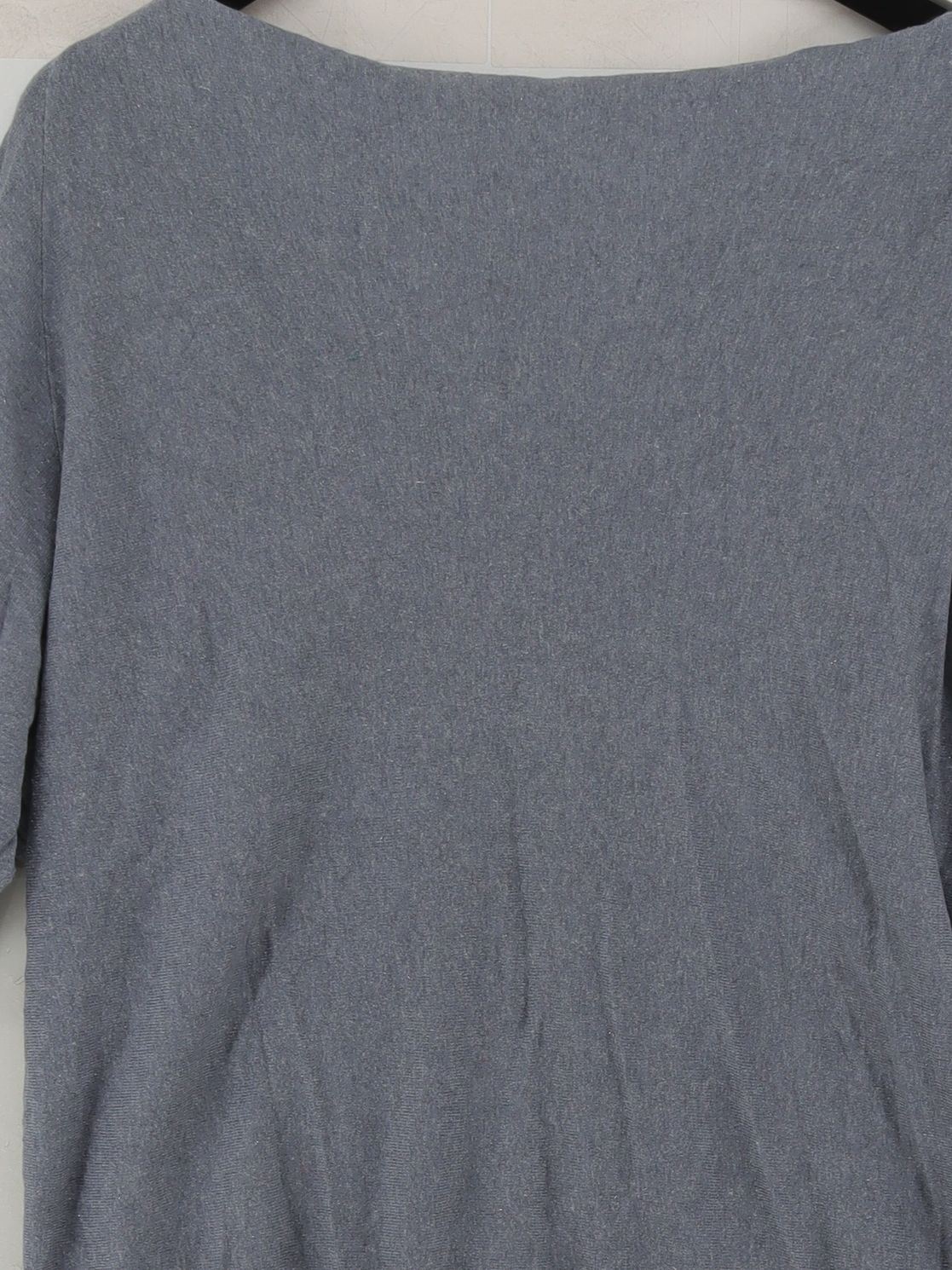 Mint Velvet Women's Jumper L Grey Cotton with Viscose, Wool, Other Pullover - Image 3