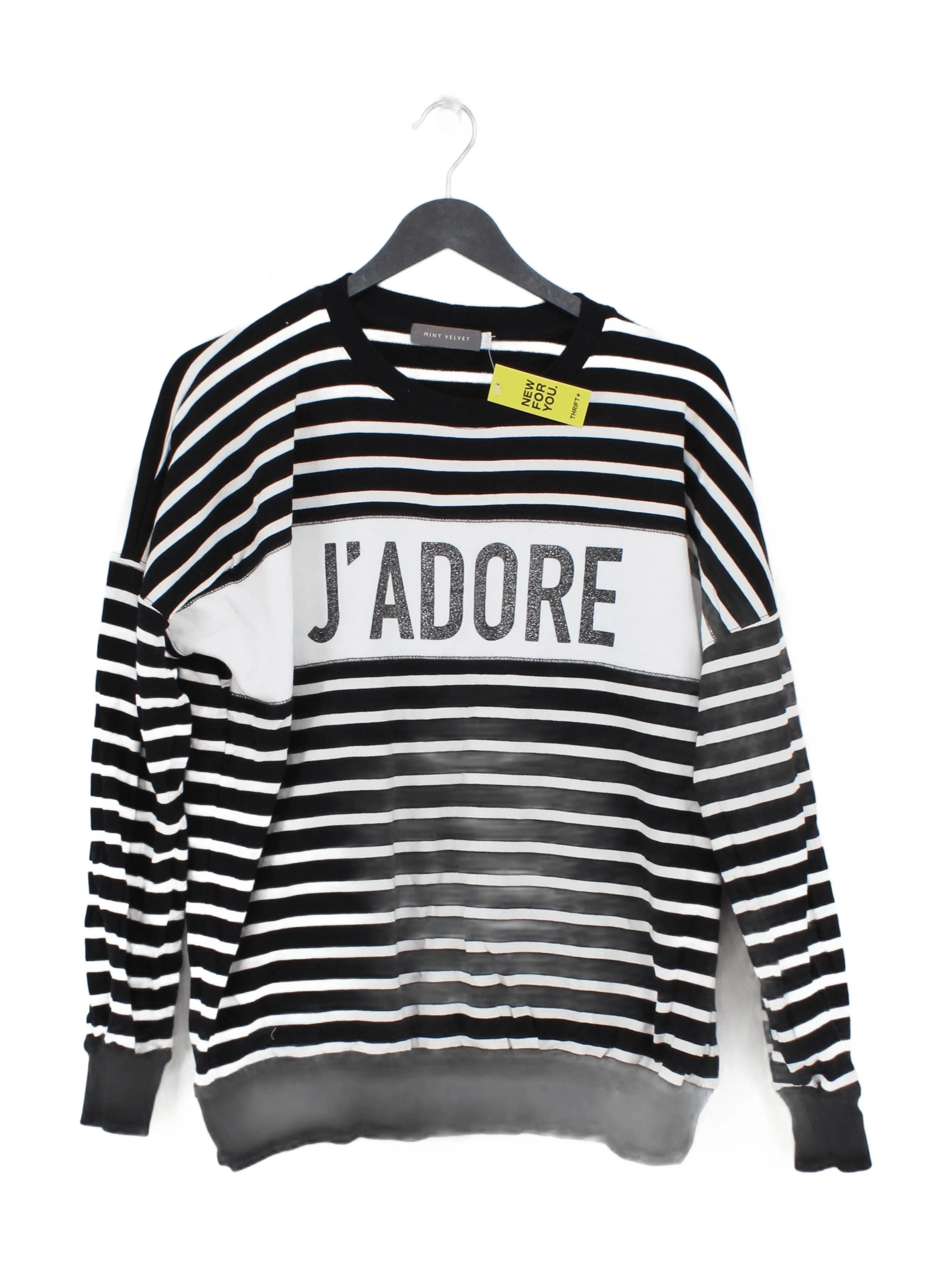 Mint Velvet Women's Jumper L Multi Striped 100% Other Crew Neck Pullover