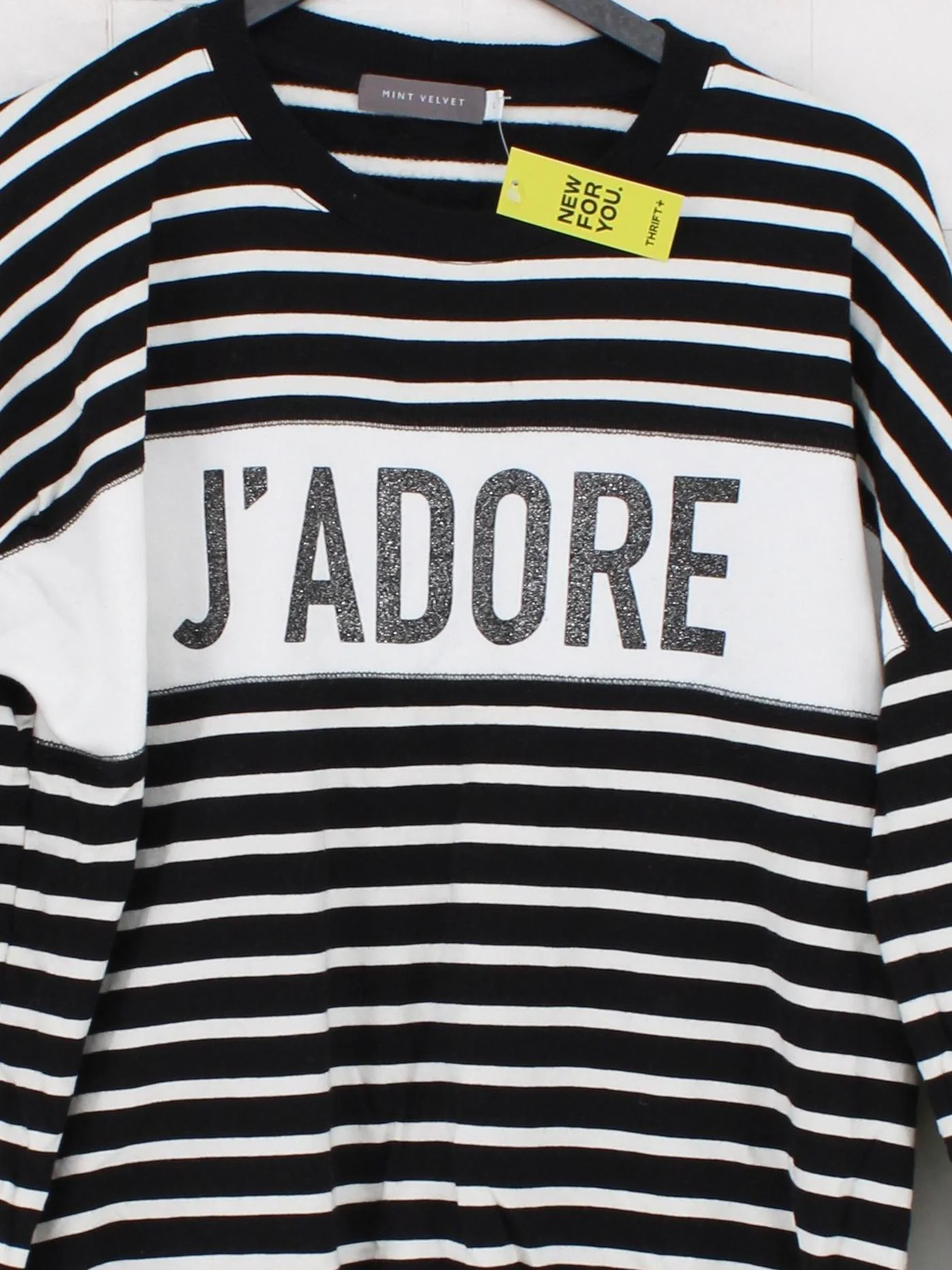 Mint Velvet Women's Jumper L Multi Striped 100% Other Crew Neck Pullover - Image 3