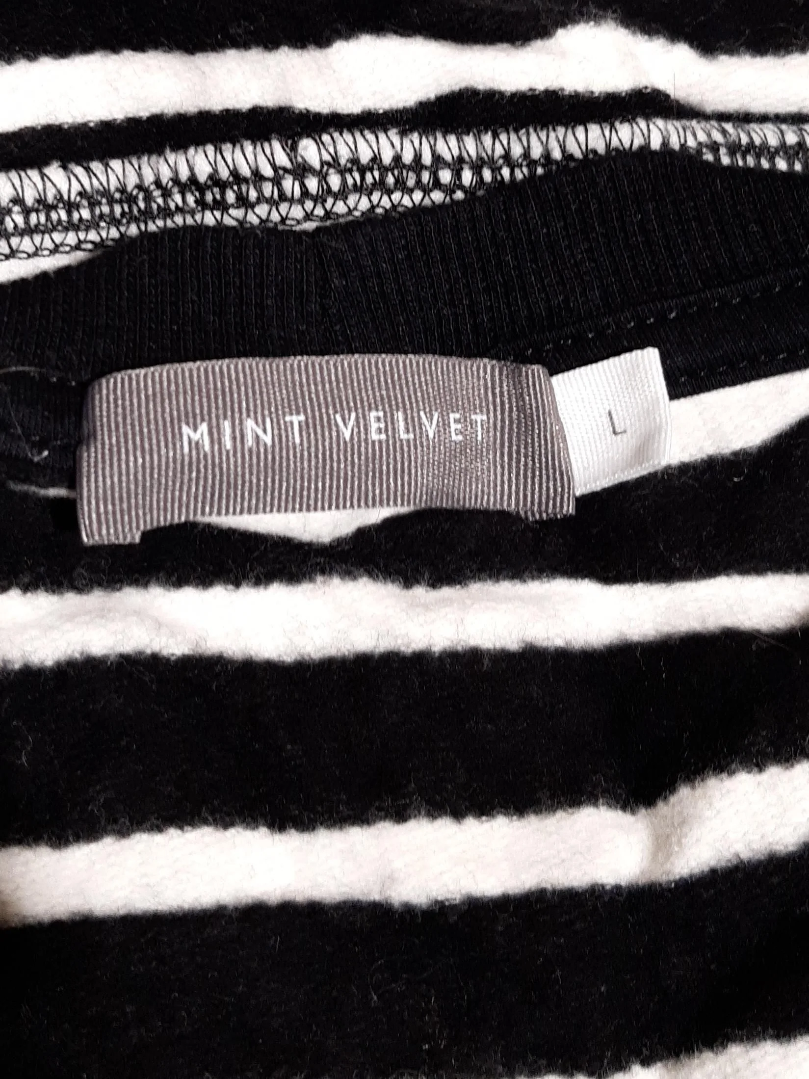 Mint Velvet Women's Jumper L Multi Striped 100% Other Crew Neck Pullover - Image 6