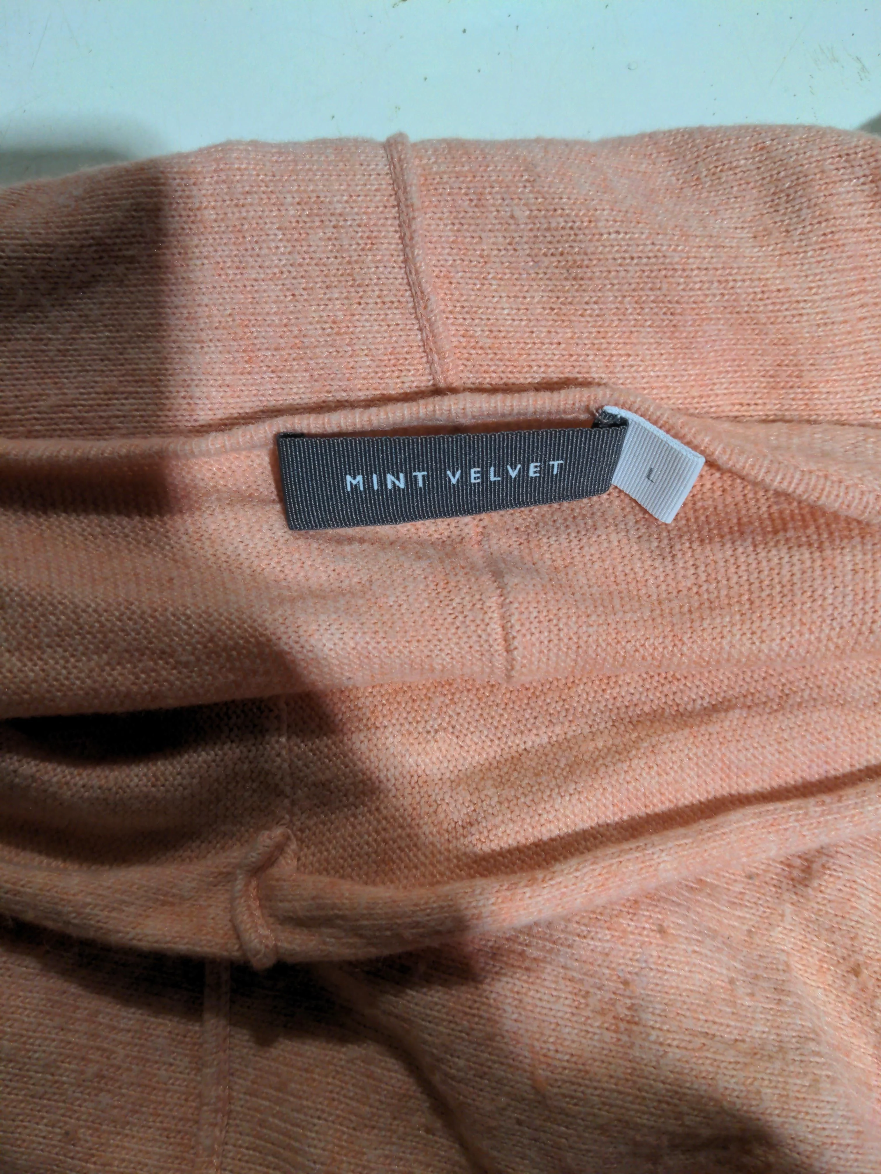 Mint Velvet Women's Jumper L Orange 100% Other V-Neck Pullover - Image 7
