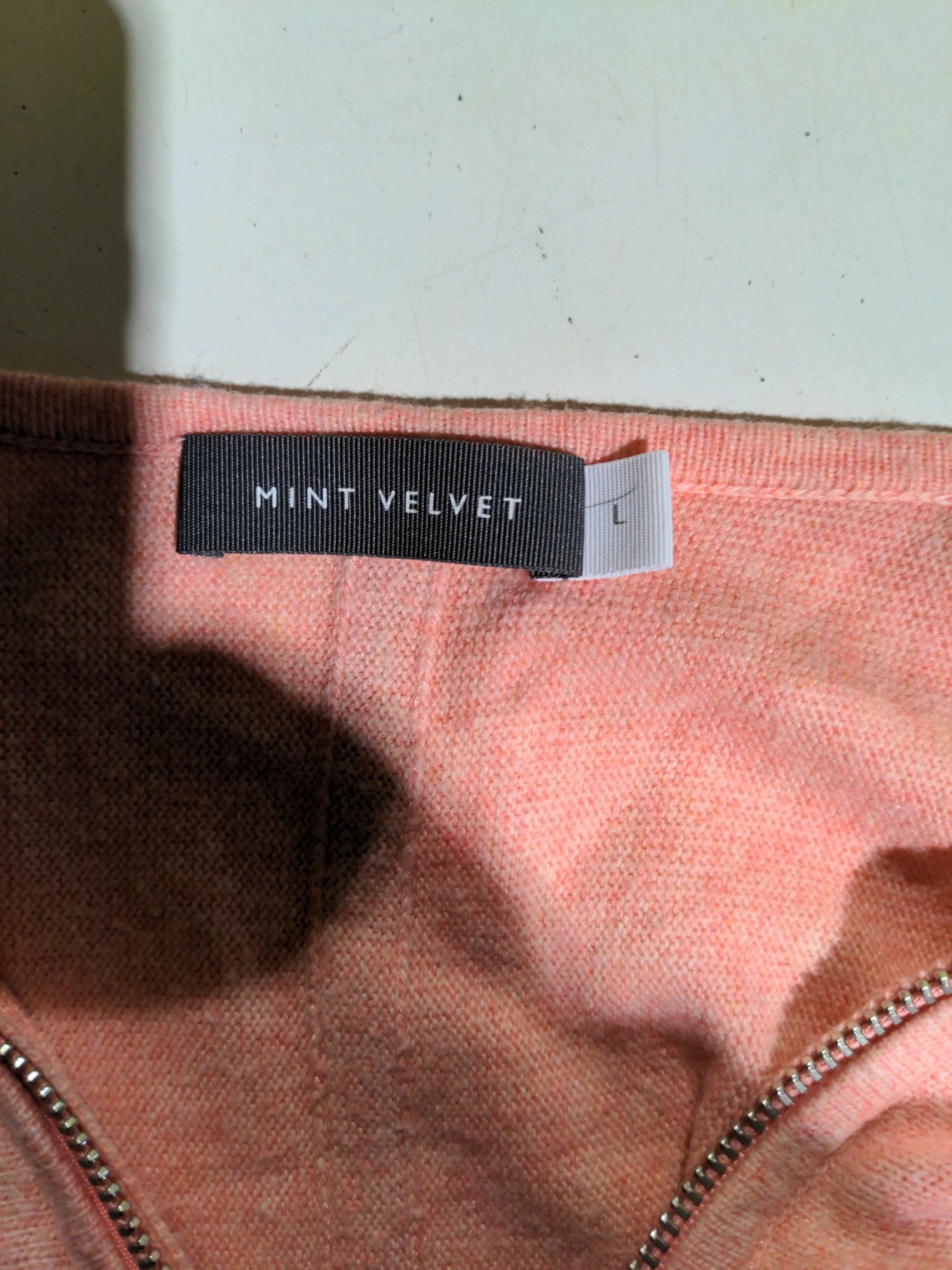 Mint Velvet Women's Jumper L Pink 100% Other V-Neck Pullover - Image 7