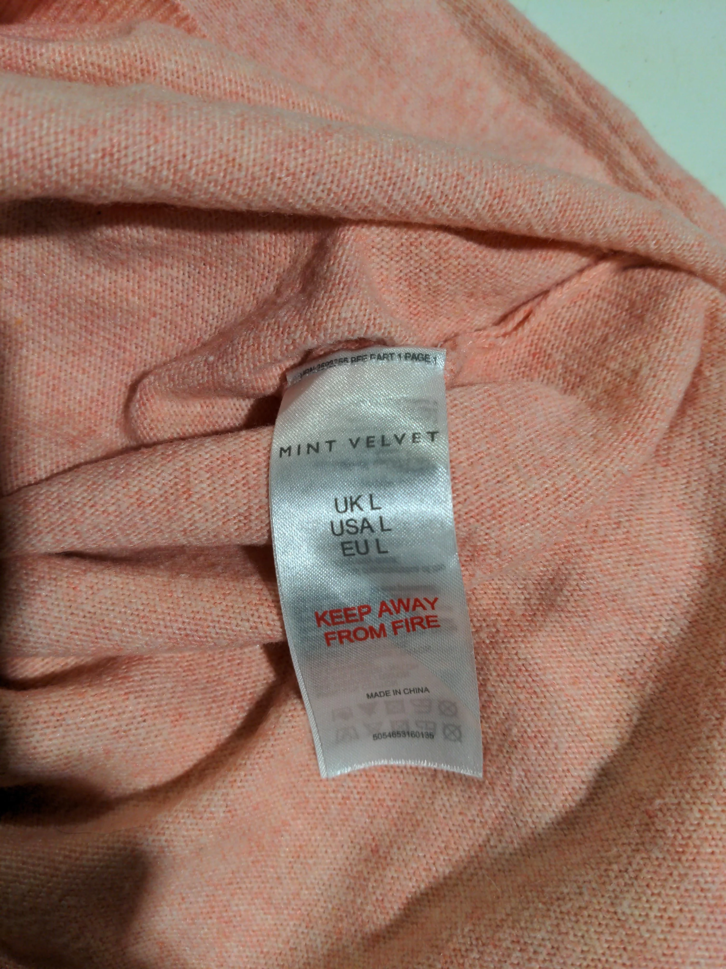 Mint Velvet Women's Jumper L Pink 100% Other V-Neck Pullover - Image 8