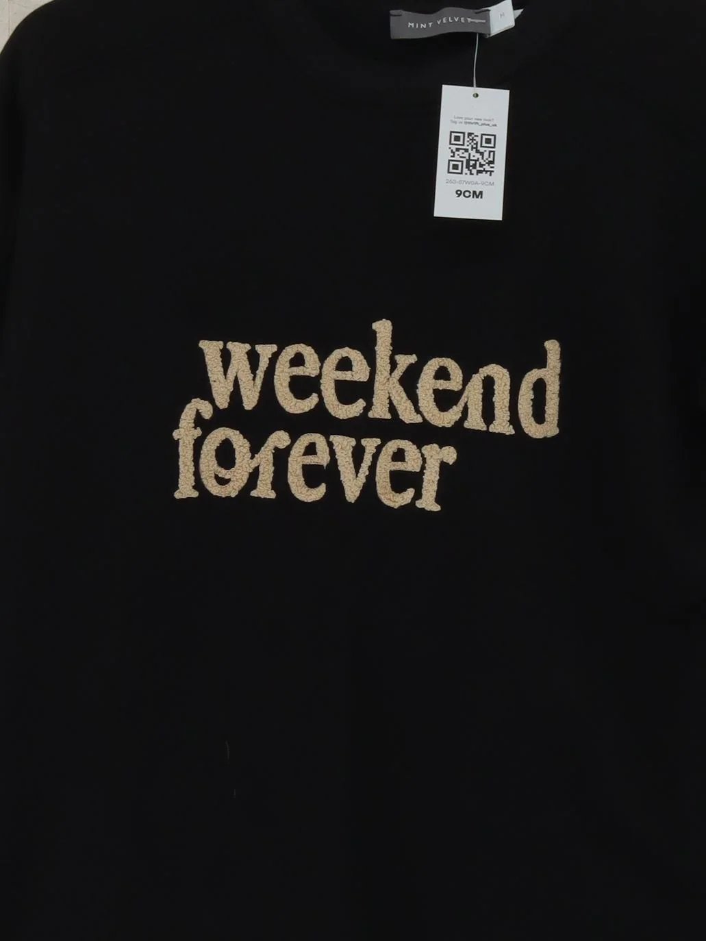 Mint Velvet Women's Jumper M Black Graphic 100% Other Crew Neck Pullover - Image 3