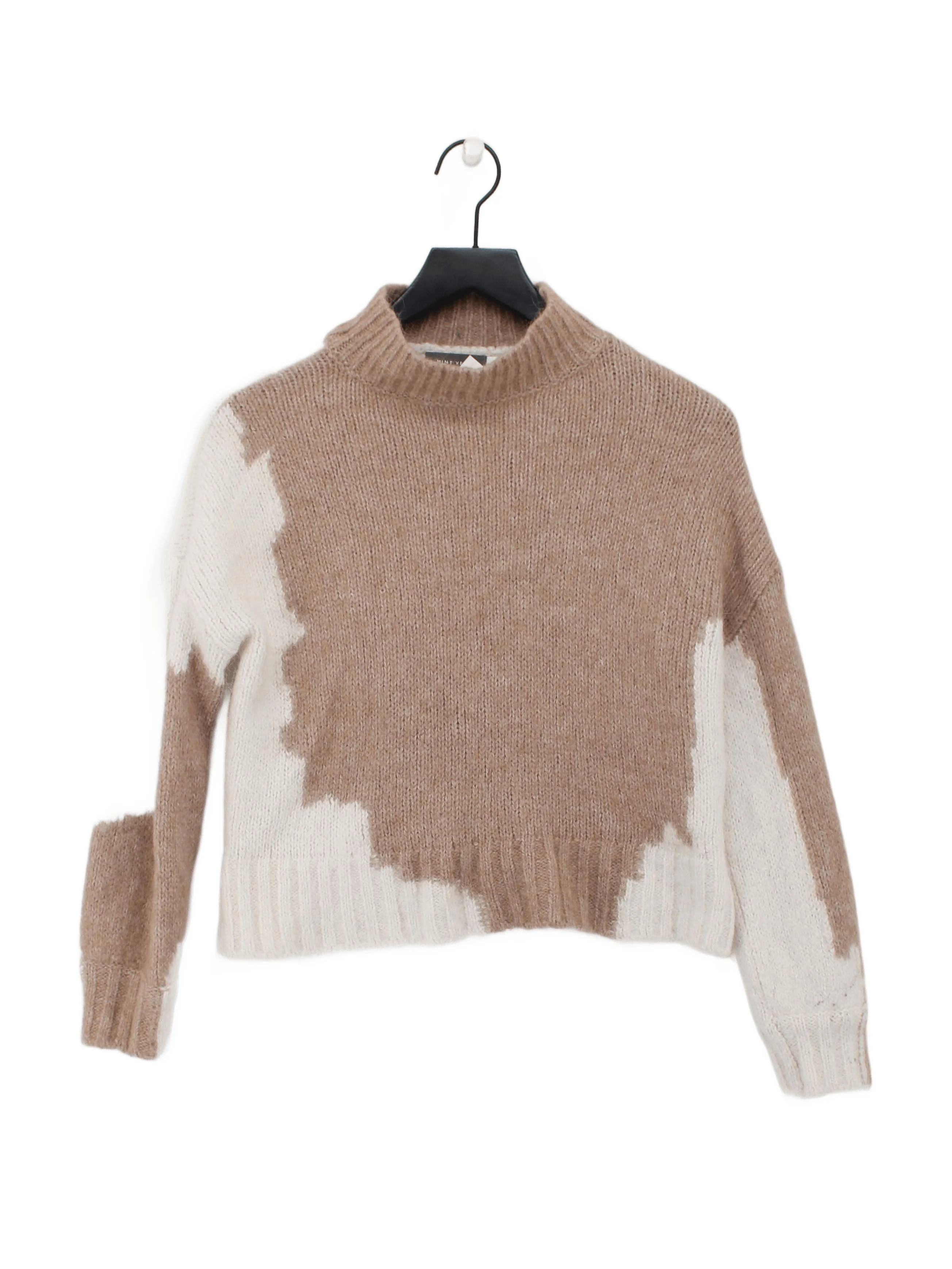 Mint Velvet Women's Jumper M Cream Angora with Polyamide, Wool Pullover