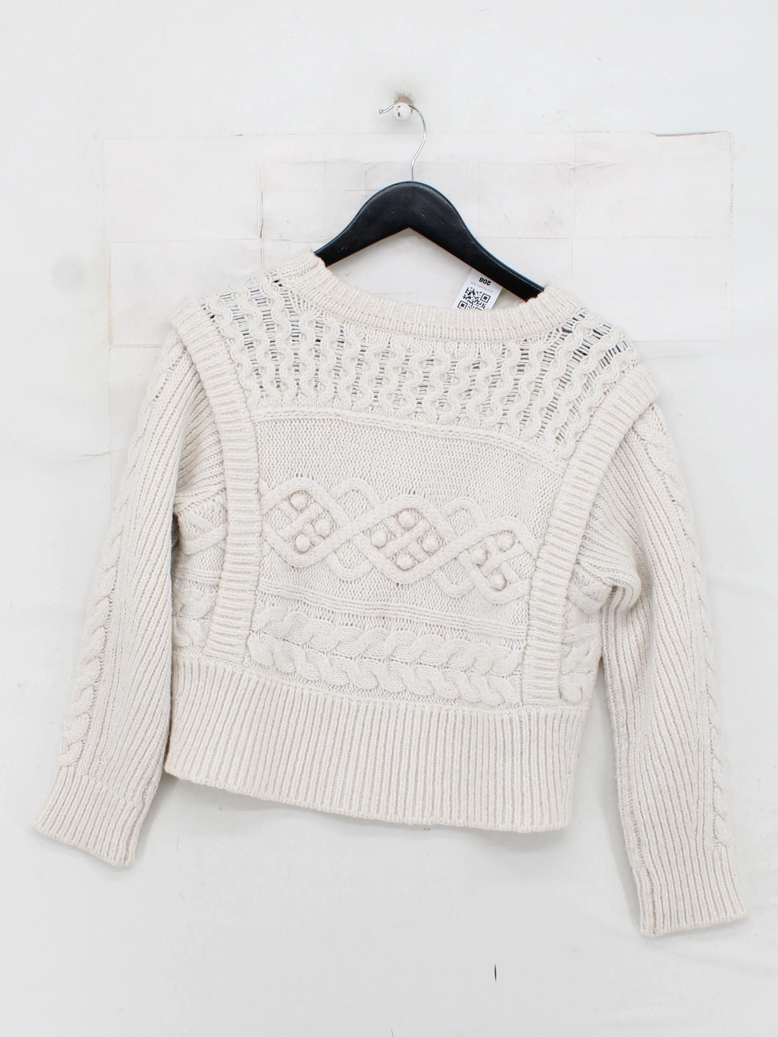 Mint Velvet Women's Jumper M Cream Polyester - Image 2