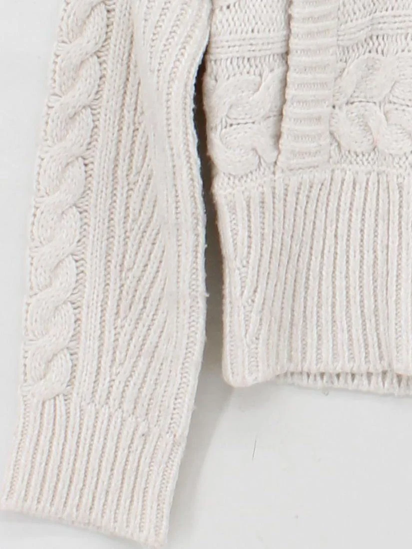 Mint Velvet Women's Jumper M Cream Polyester - Image 4