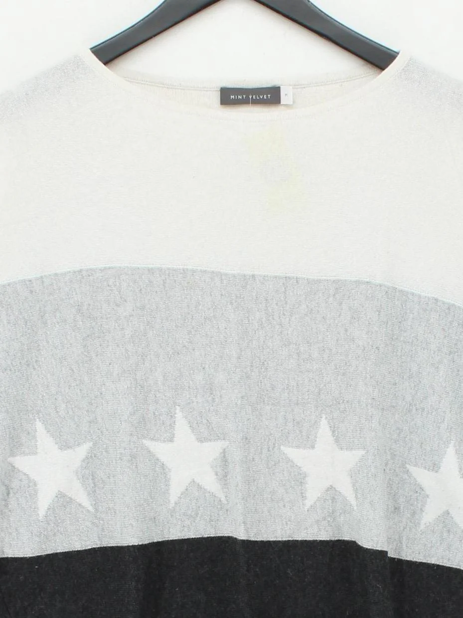 Mint Velvet Women's Jumper M Multi Geometric 100% Other Round Neck Pullover - Image 3