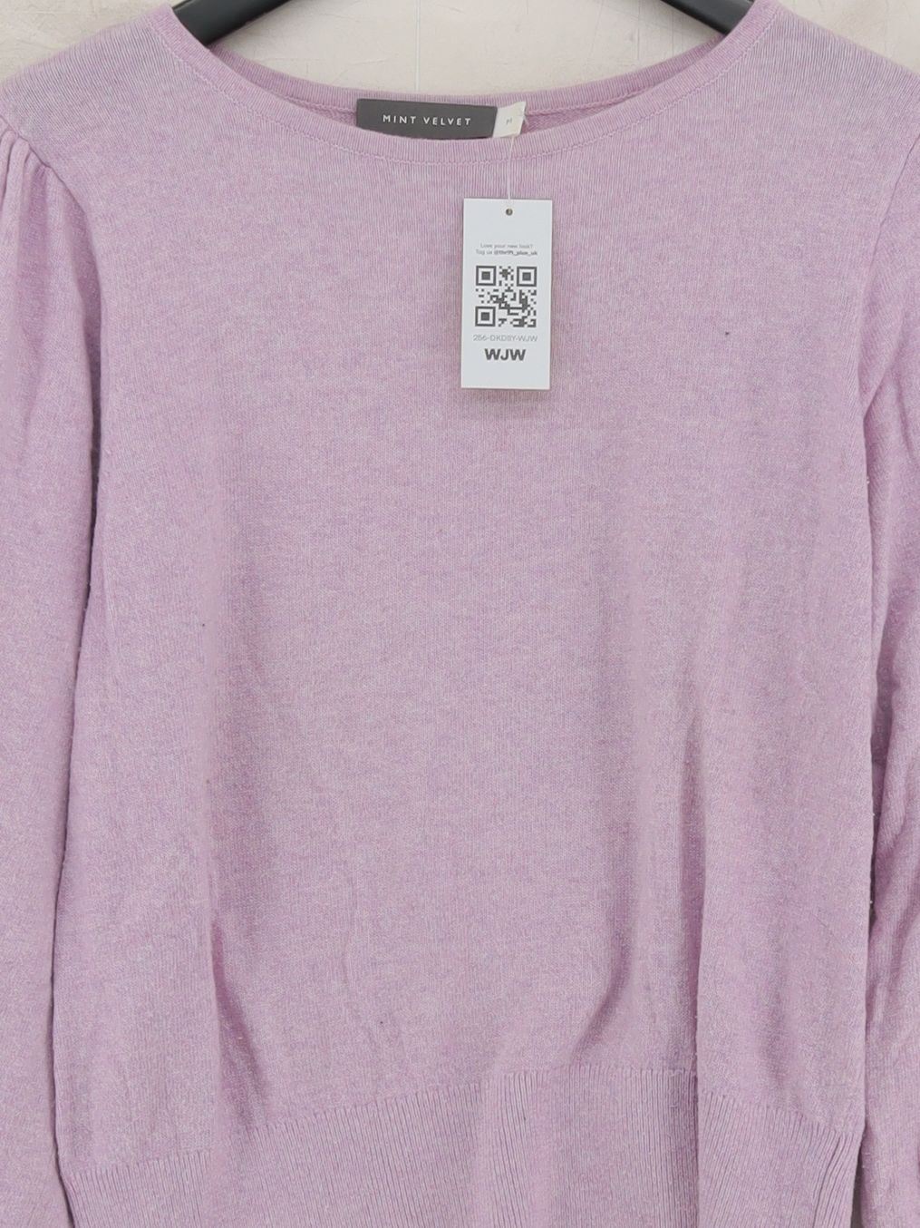 Mint Velvet Women's Jumper M Purple Cotton - Image 3