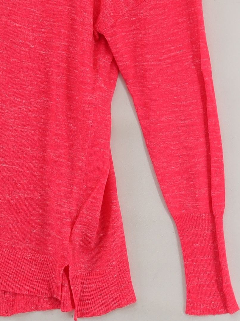 Mint Velvet Women's Jumper M Red Acrylic with Polyamide, Linen V-Neck Pullover - Image 4