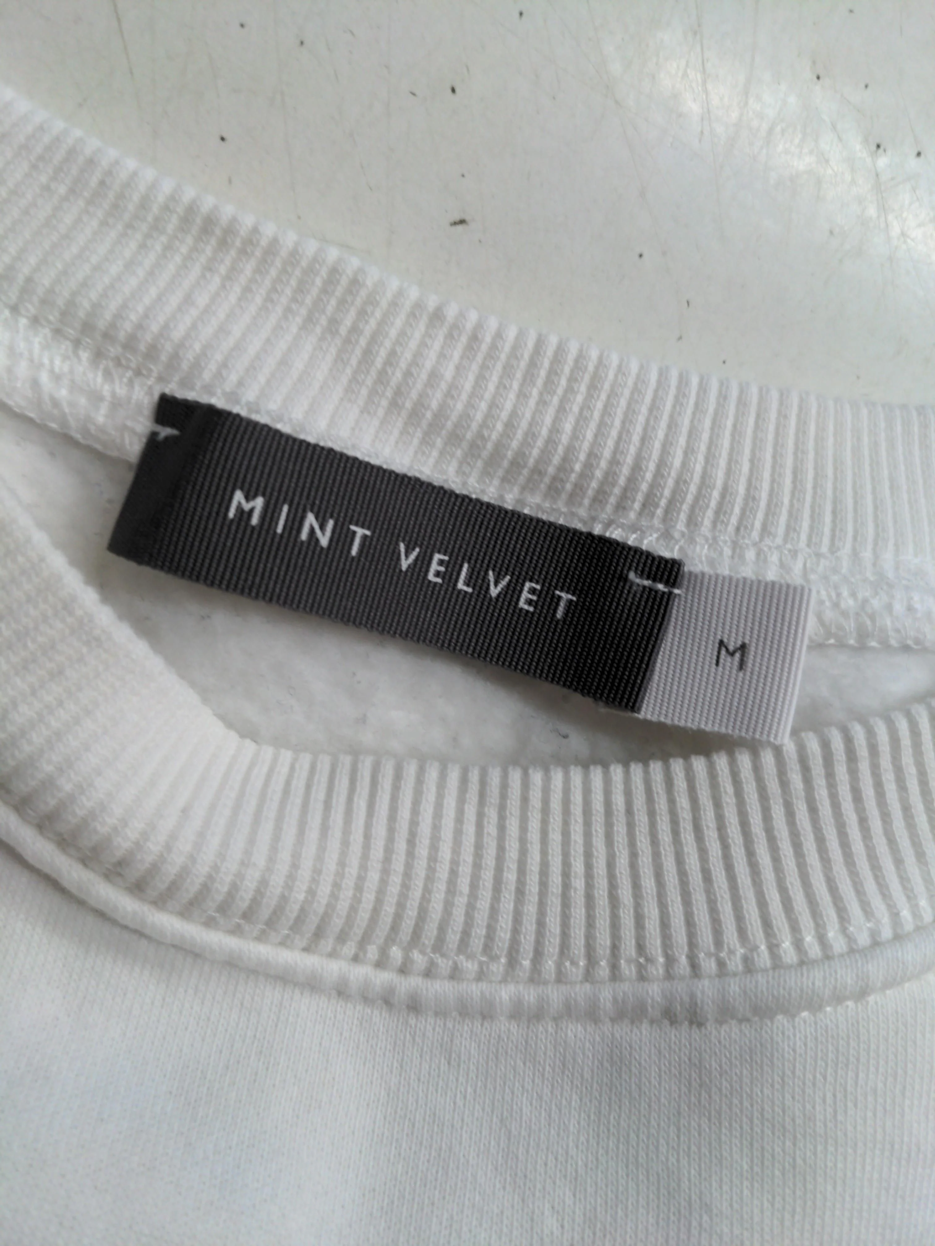 Mint Velvet Women's Jumper M White Cotton with Polyester, Elastane Pullover - Image 5
